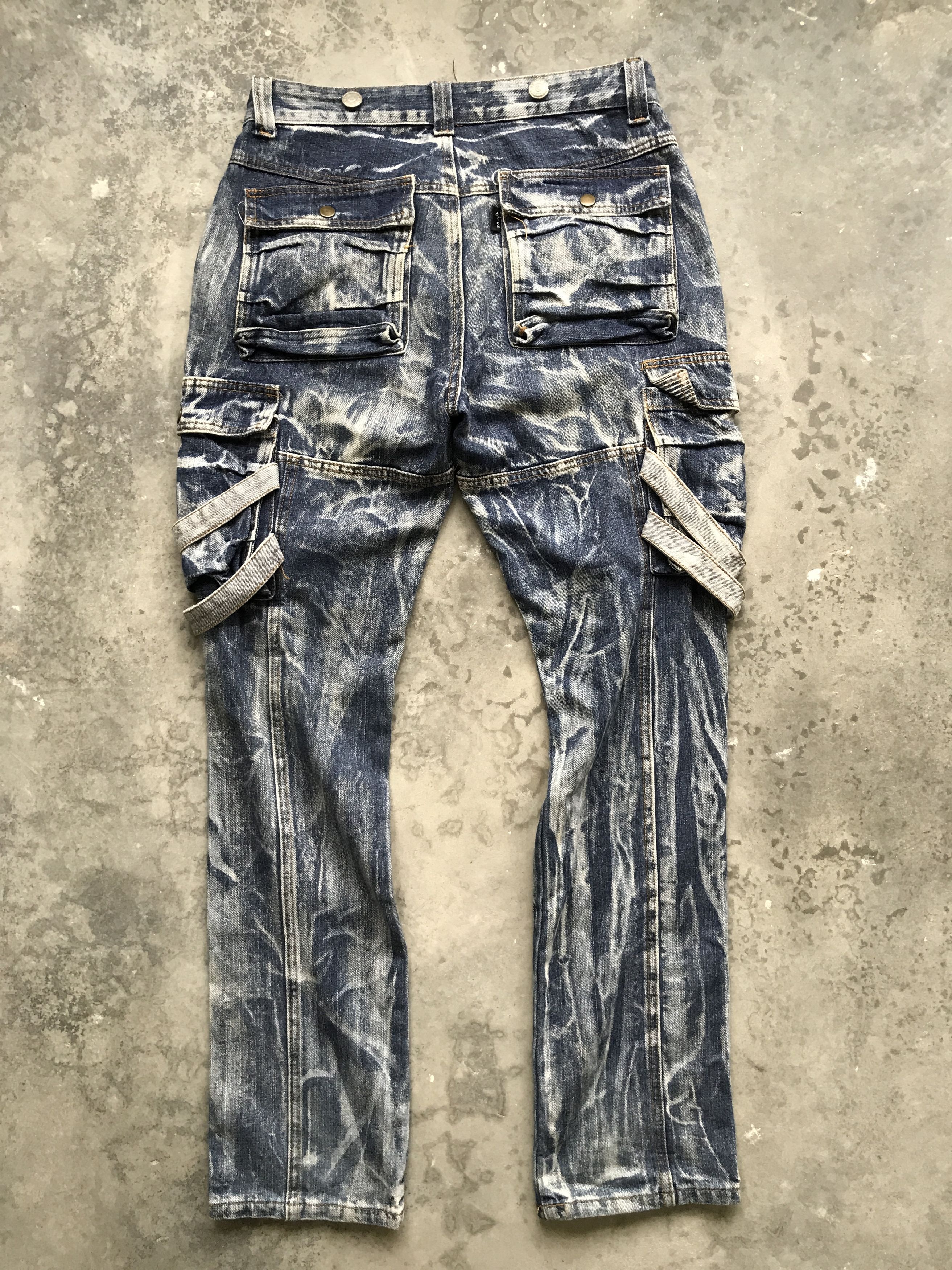 Japanese Brand CP48 AS Denim Double Vuja de Style Bondage Skinny Denim Size US 31 - 10 Thumbnail