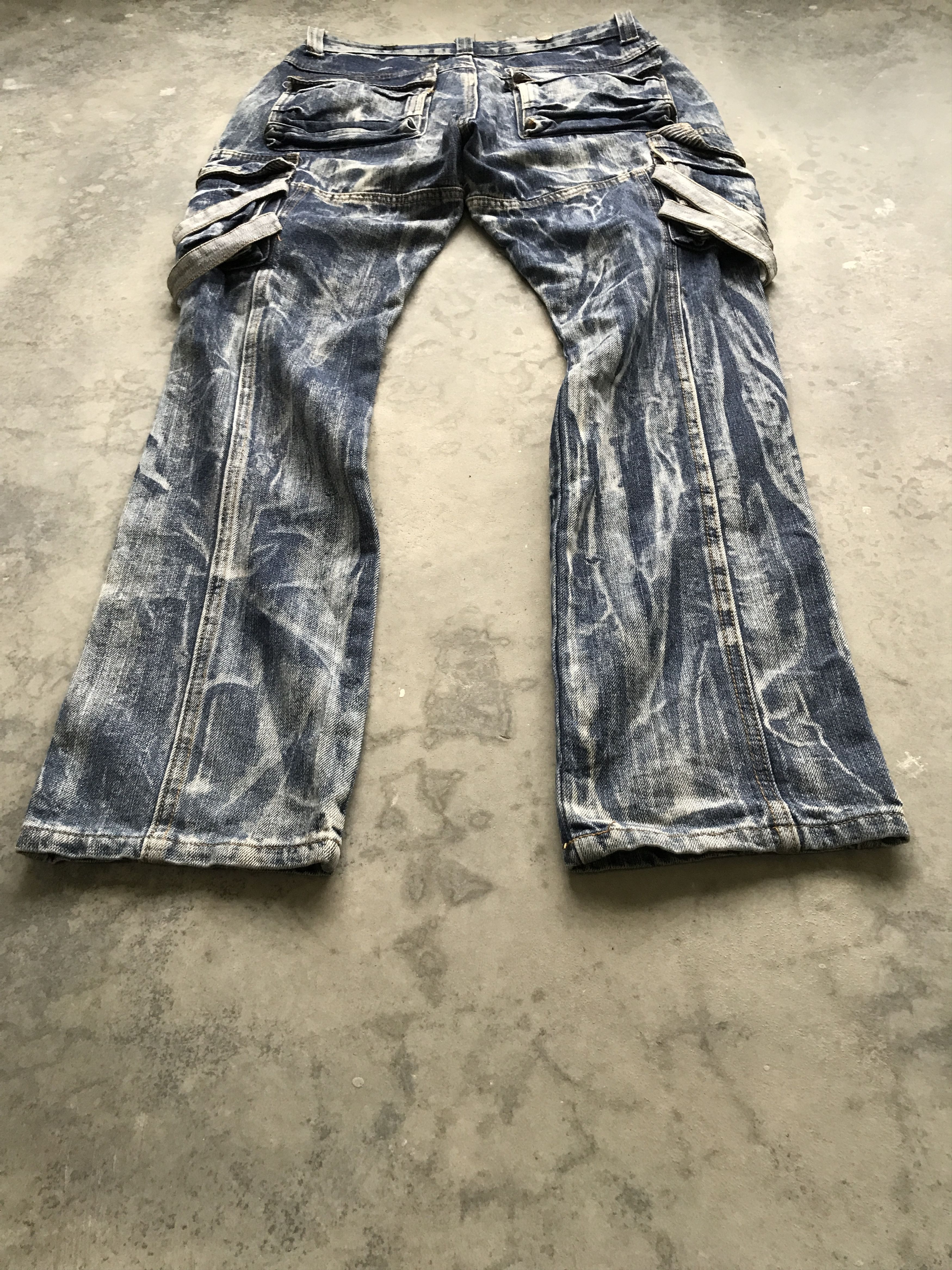 Japanese Brand CP48 AS Denim Double Vuja de Style Bondage Skinny Denim Size US 31 - 17 Thumbnail