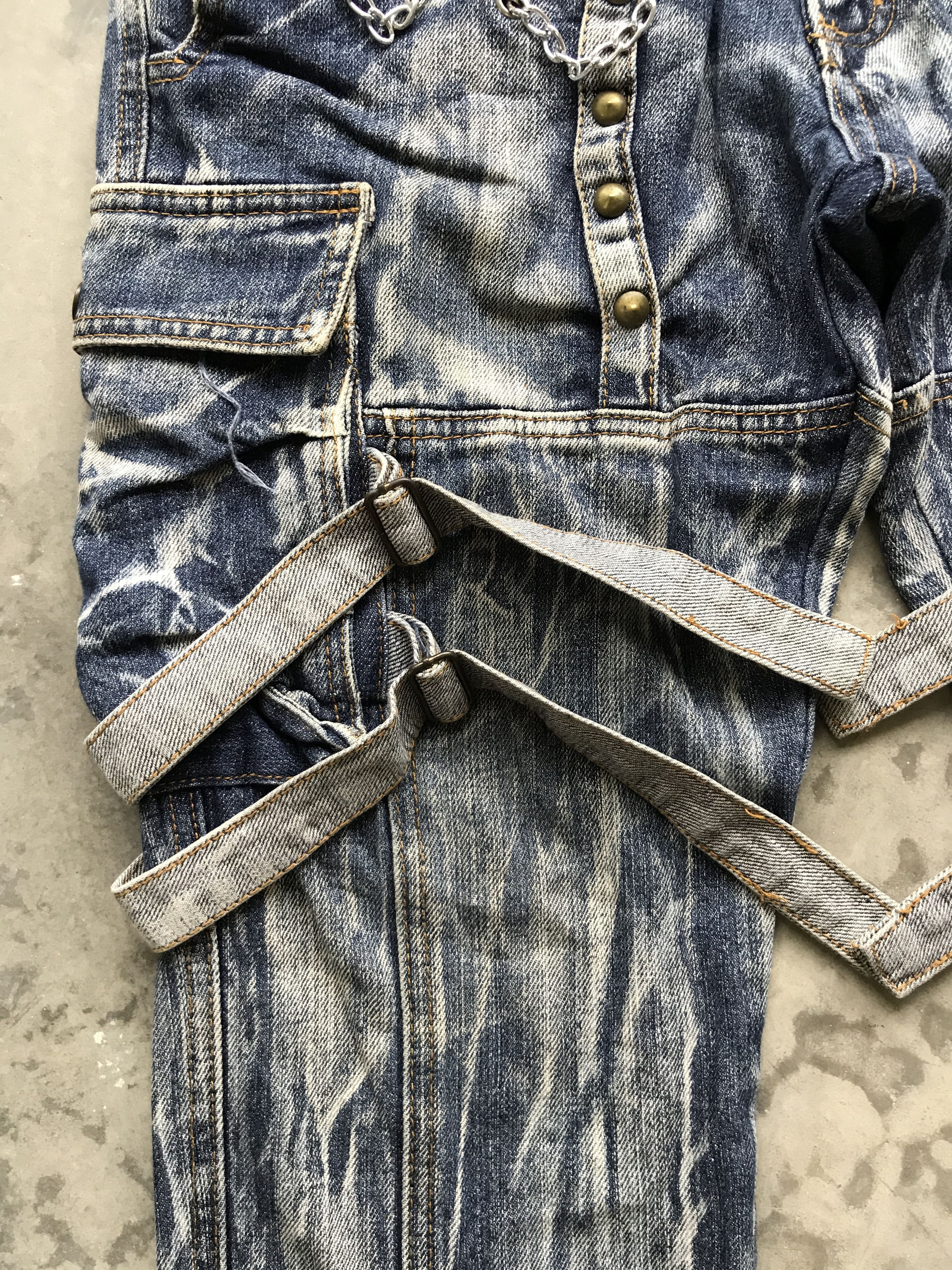 Japanese Brand CP48 AS Denim Double Vuja de Style Bondage Skinny Denim Size US 31 - 4 Thumbnail