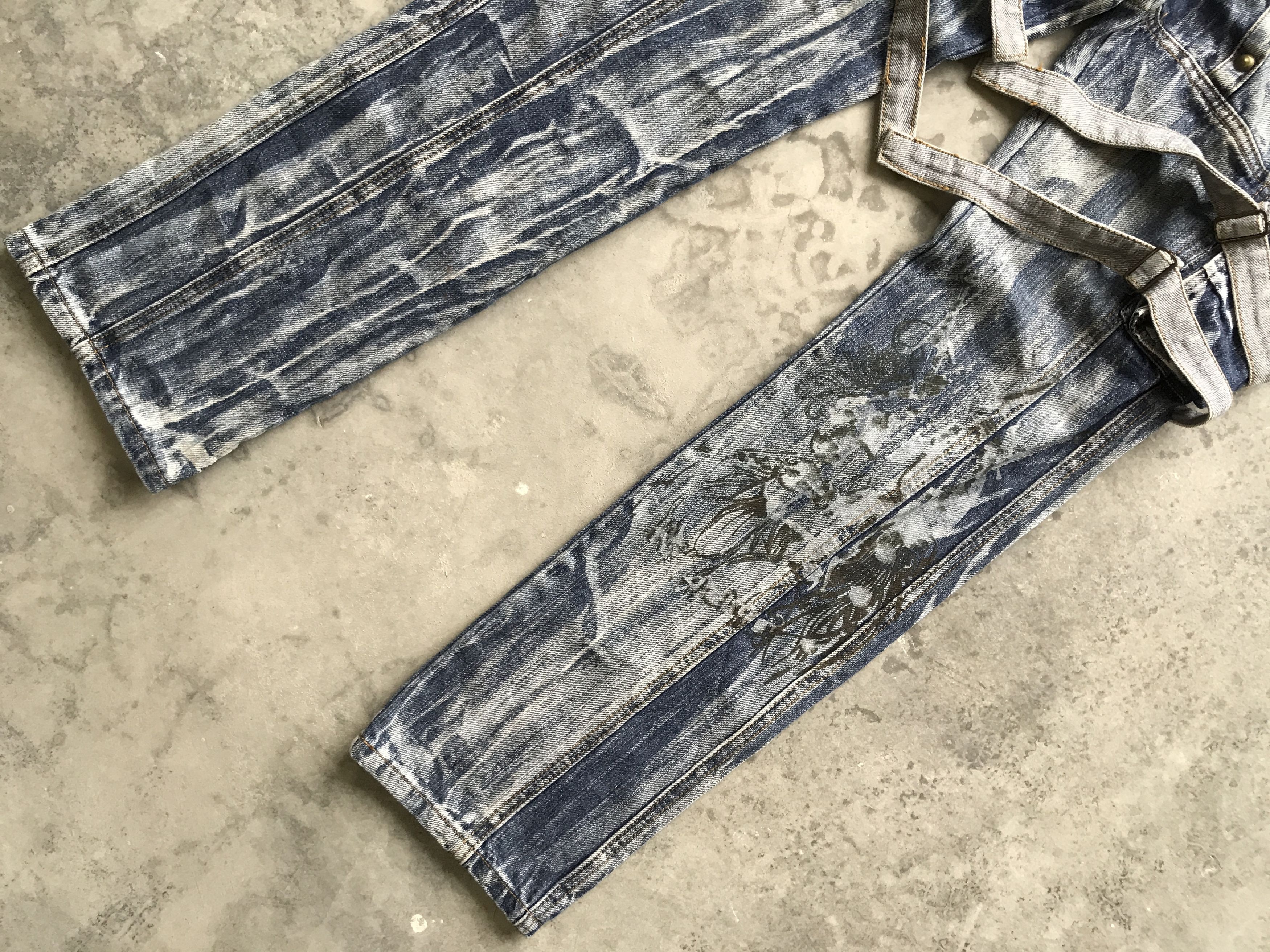Japanese Brand CP48 AS Denim Double Vuja de Style Bondage Skinny Denim Size US 31 - 3 Thumbnail