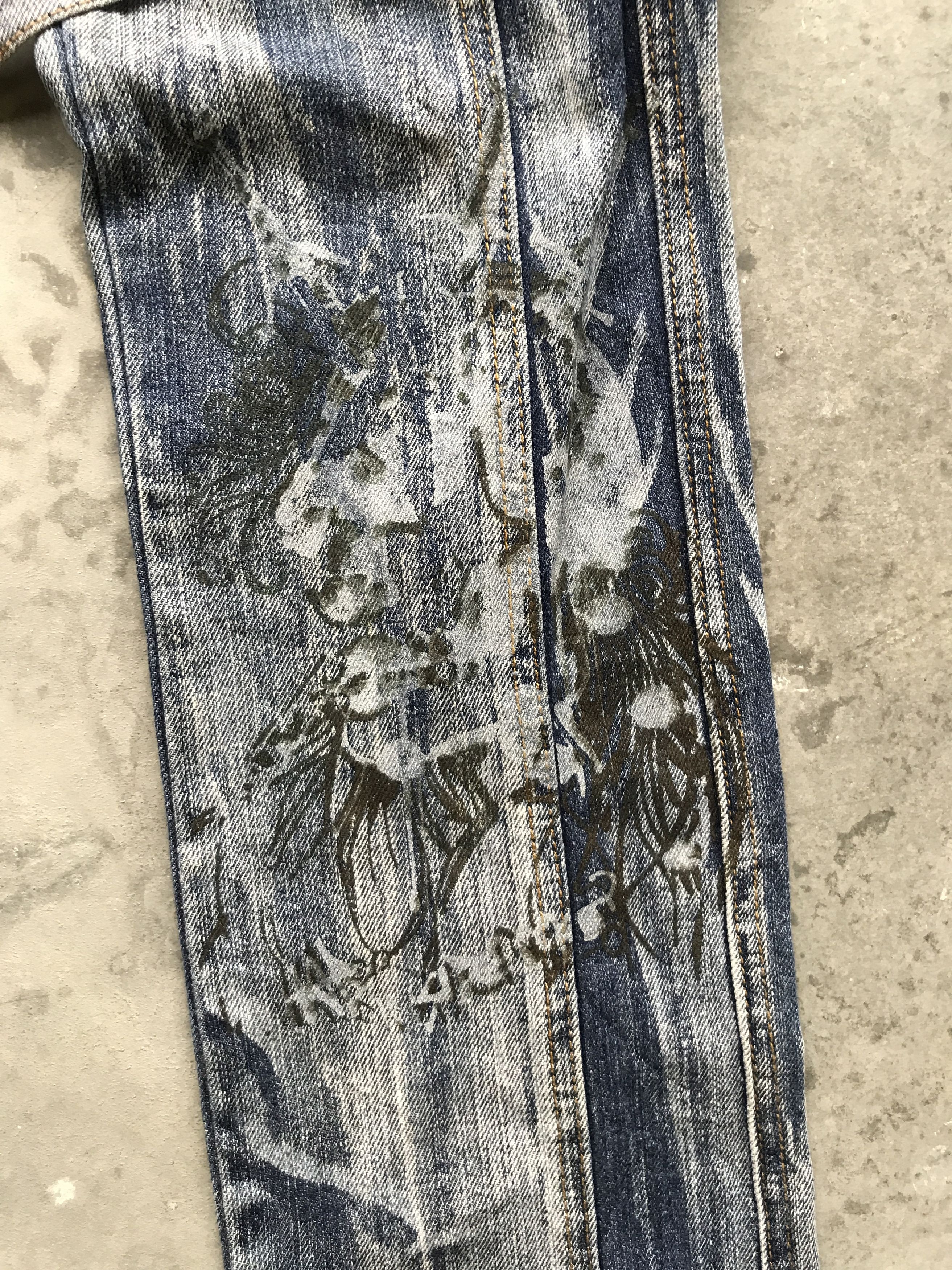 Japanese Brand CP48 AS Denim Double Vuja de Style Bondage Skinny Denim Size US 31 - 6 Thumbnail