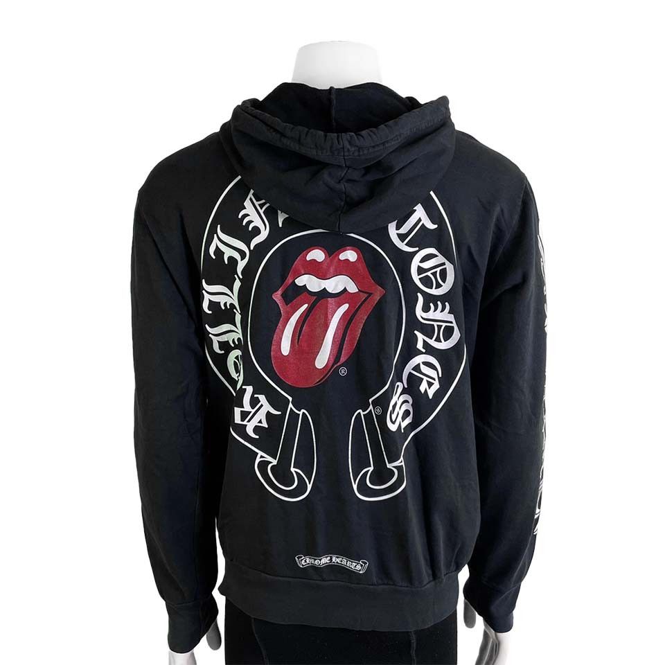 Chrome Hearts Chrome Hearts X Rolling Stones Lips Printed Hooded Jacket Grailed 0046