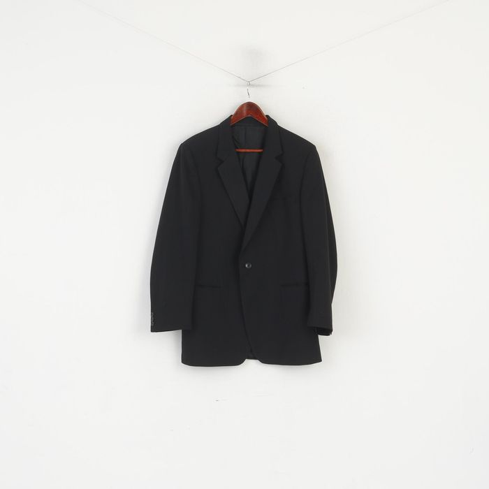 Vintage Odermark Men 44 34 Blazer Black Wool Vintage jacket 1358 | Grailed