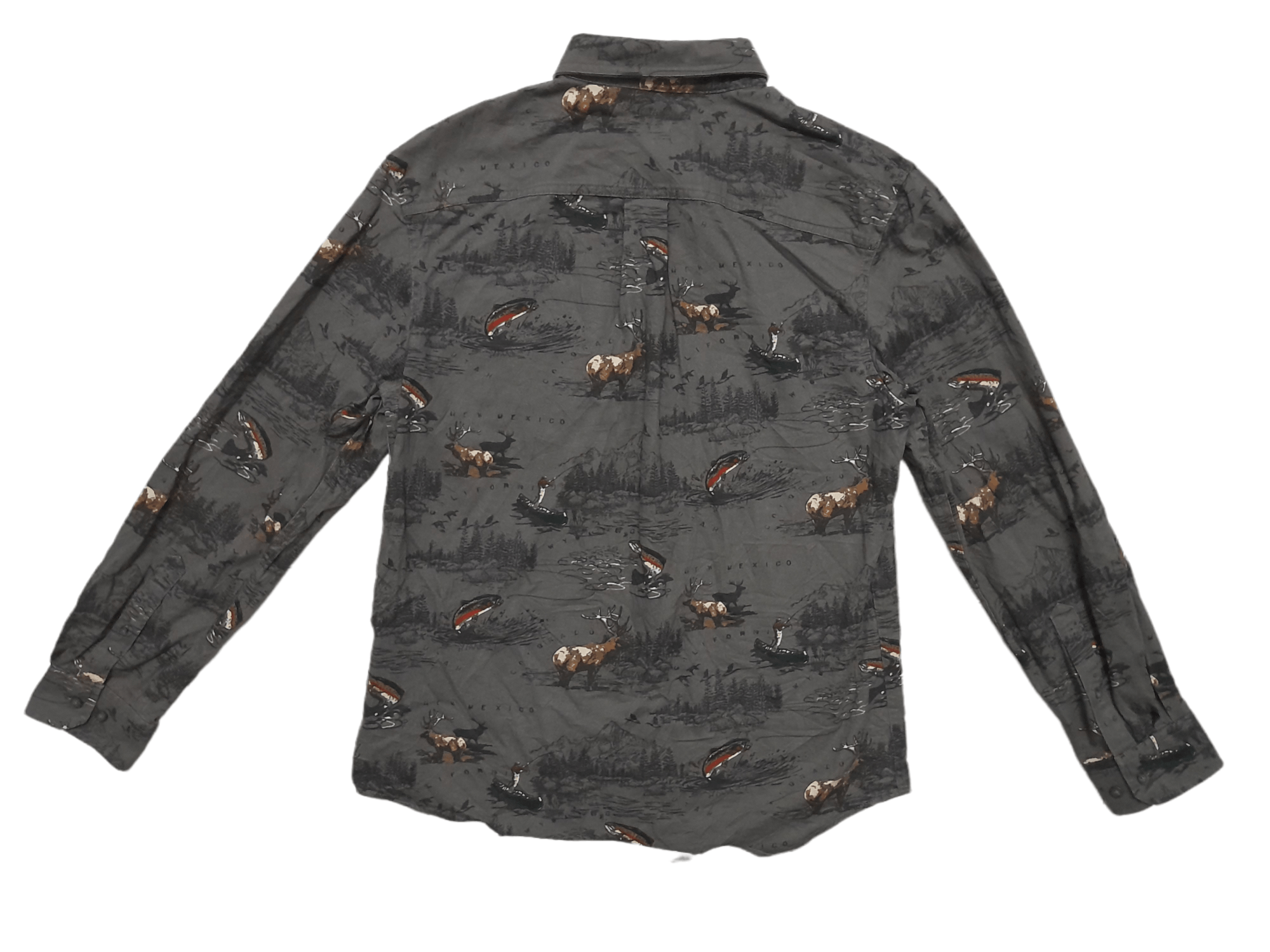 Croft & Barrow Croft & Barrow Full Print Hunting CHamois (E107) Size US M / EU 48-50 / 2 - 6 Thumbnail