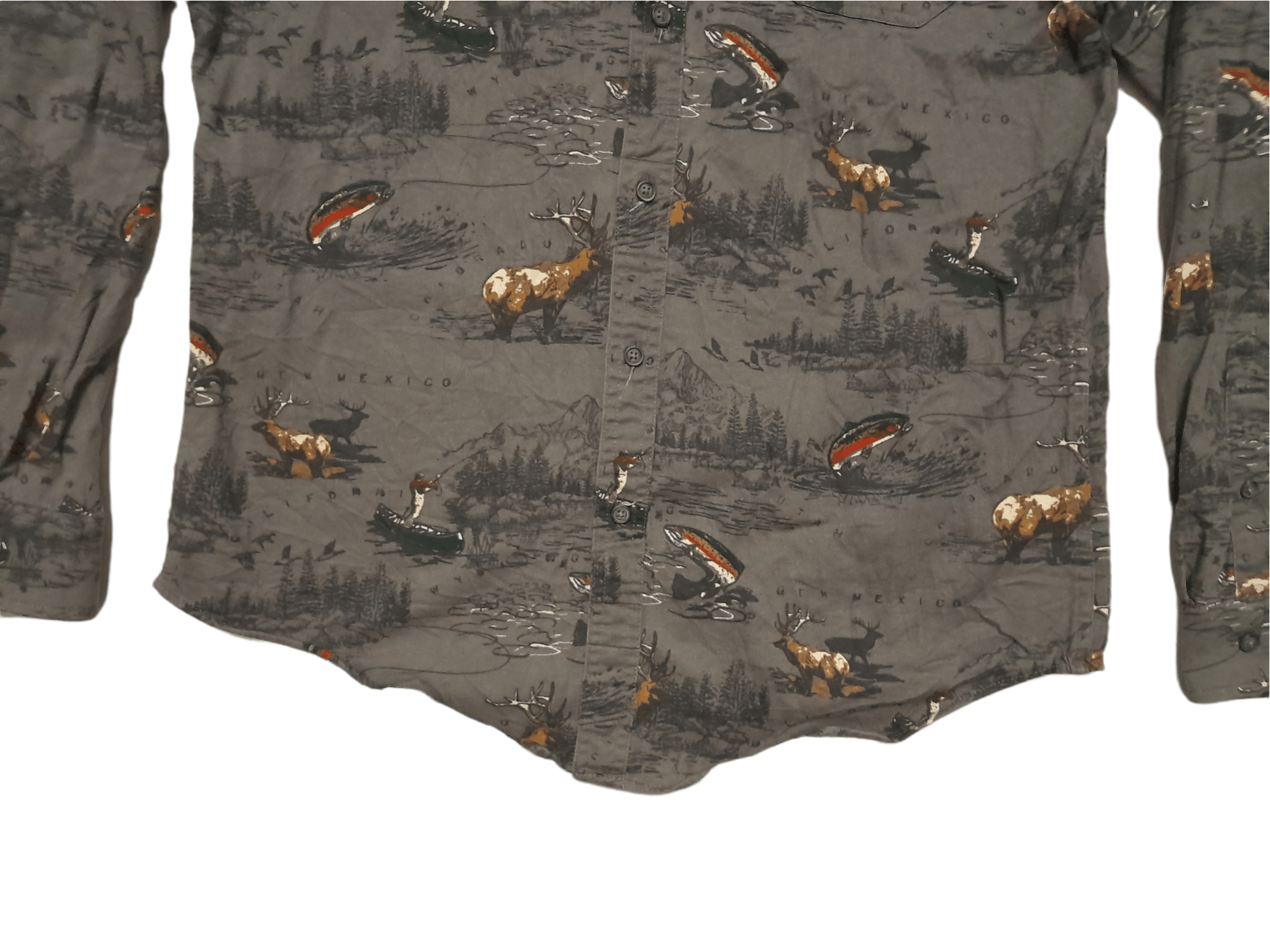 Croft & Barrow Croft & Barrow Full Print Hunting CHamois (E107) Size US M / EU 48-50 / 2 - 2 Thumbnail