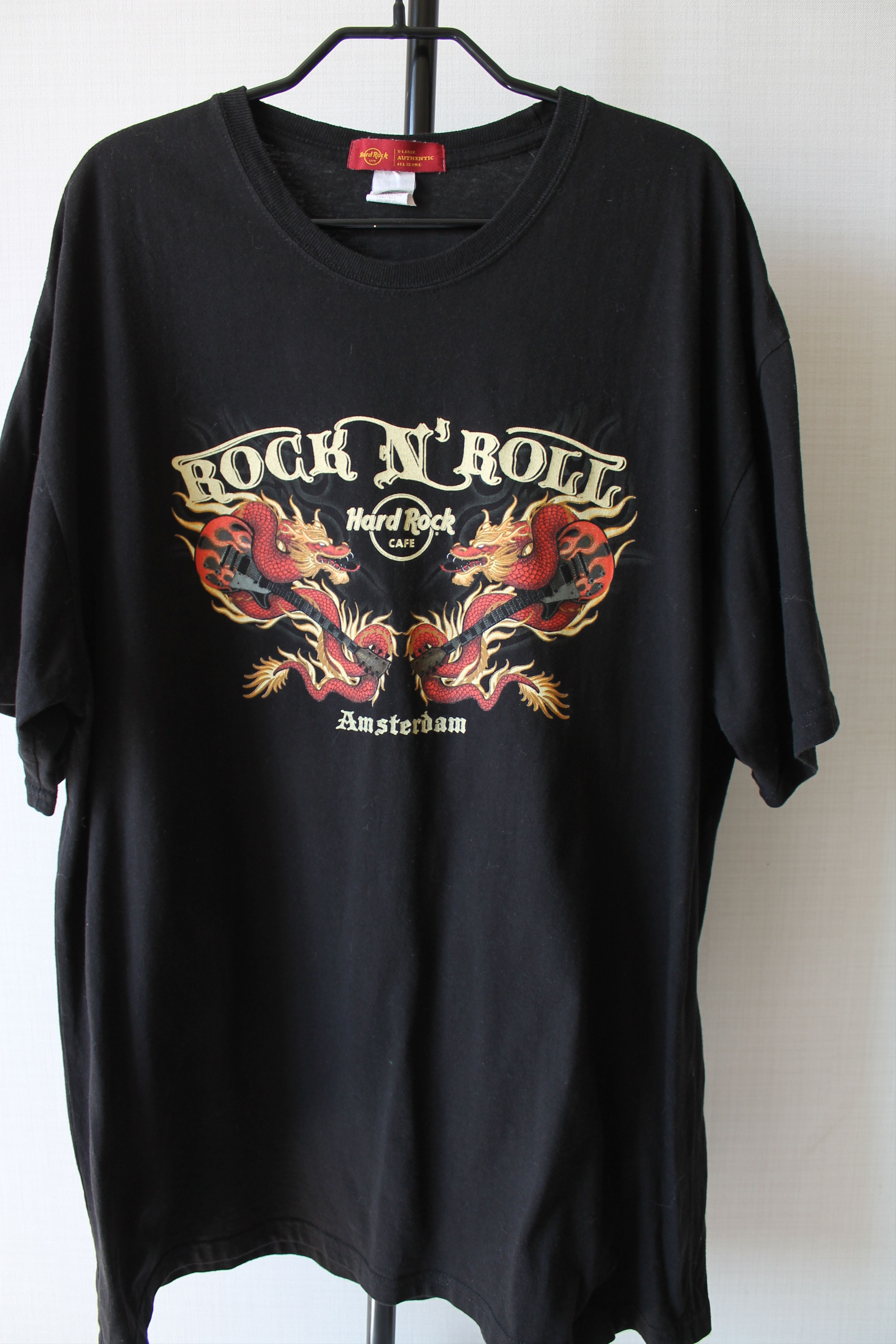 Hard Rock Cafe HARD Rock Cafe Amsterdam Vintgae Tee t Shirt Short Sleeve Size US XL / EU 56 / 4 - 2 Thumbnail