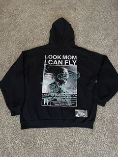 Travis Scott Look Mom I Can Fly White Graphic Hoodie