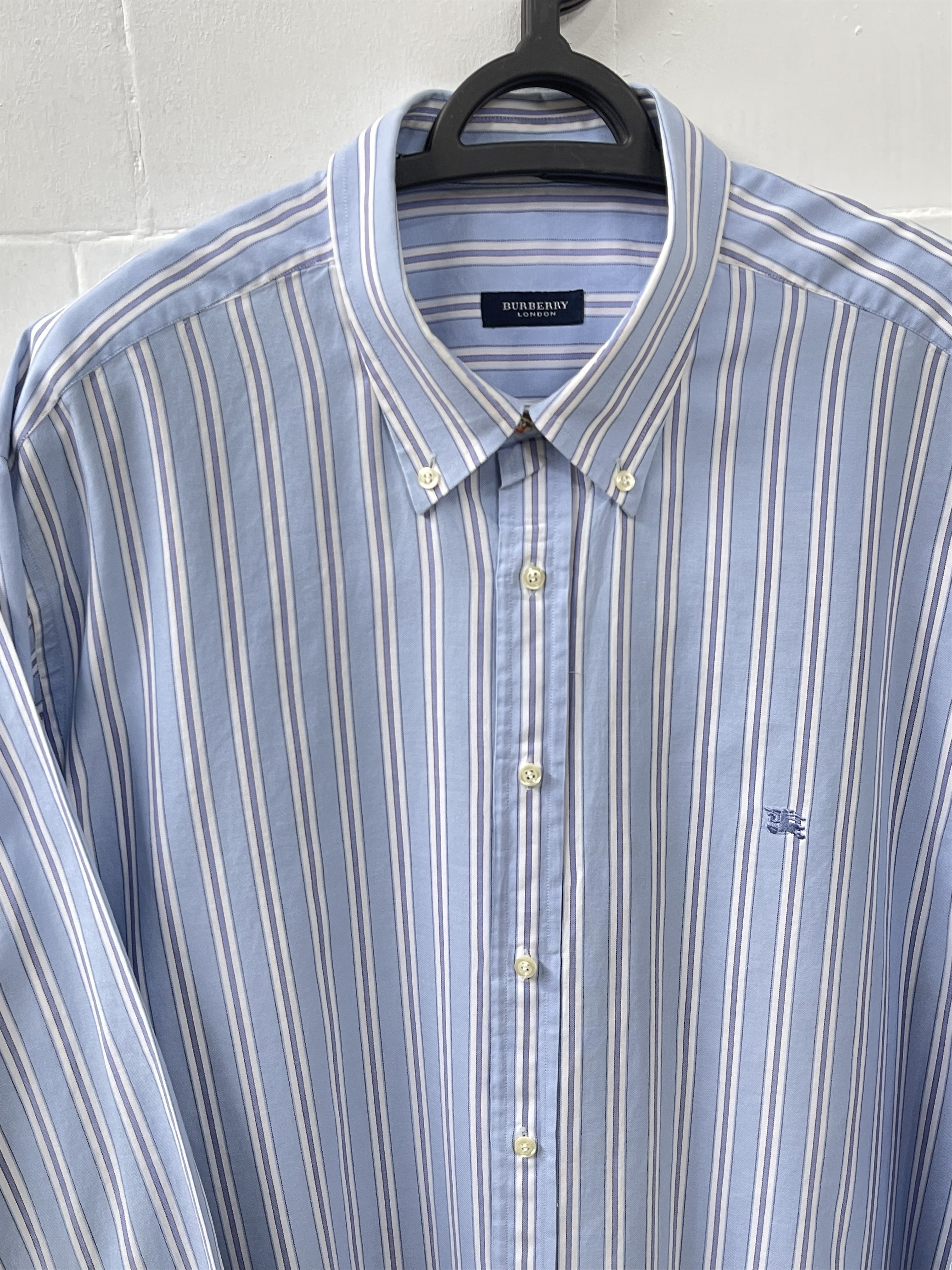Burberry 🔥 vintage Burberry shirt striped size xxl Size US XXL / EU 58 / 5 - 2 Thumbnail
