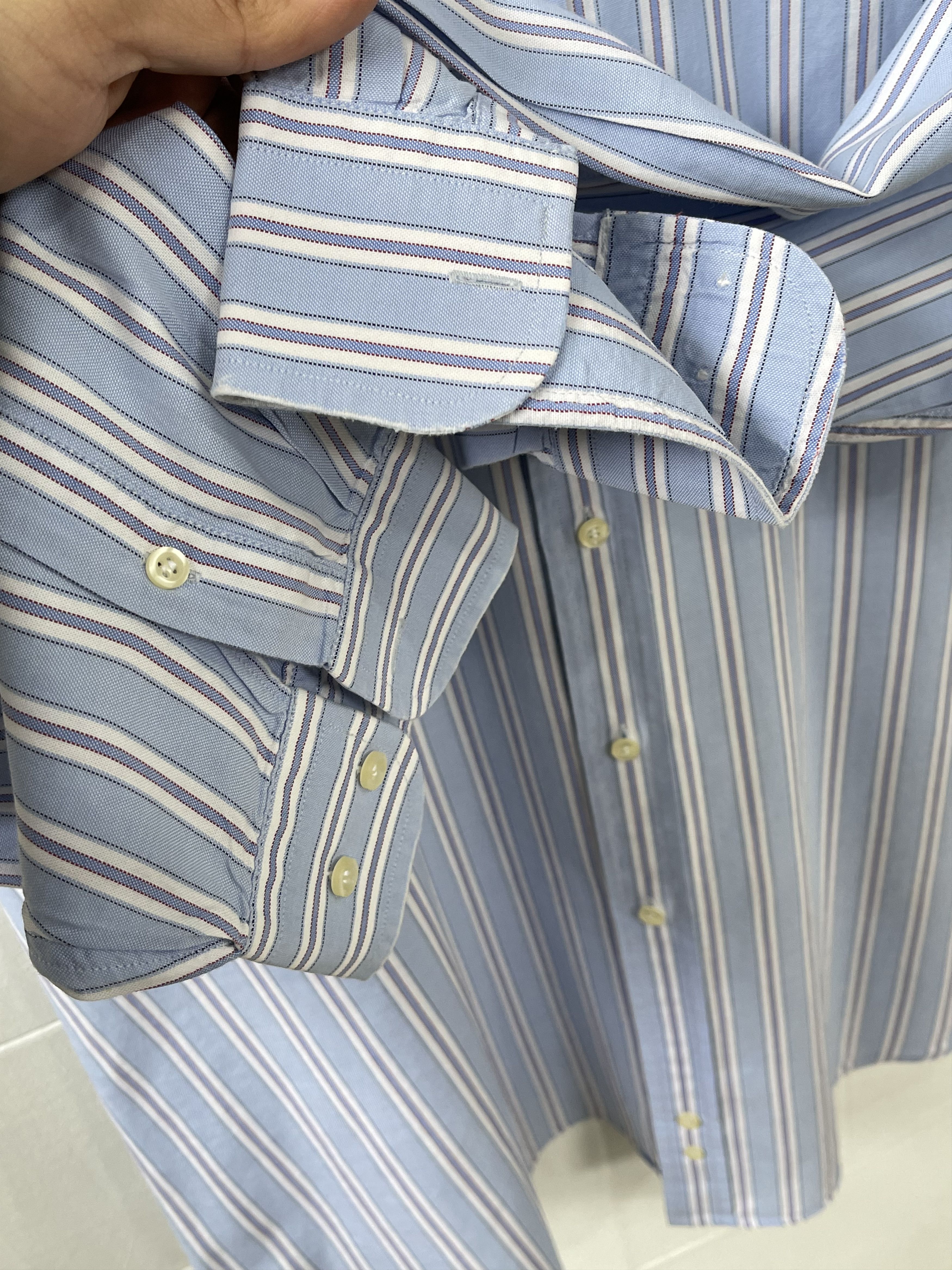 Burberry 🔥 vintage Burberry shirt striped size xxl Size US XXL / EU 58 / 5 - 4 Thumbnail