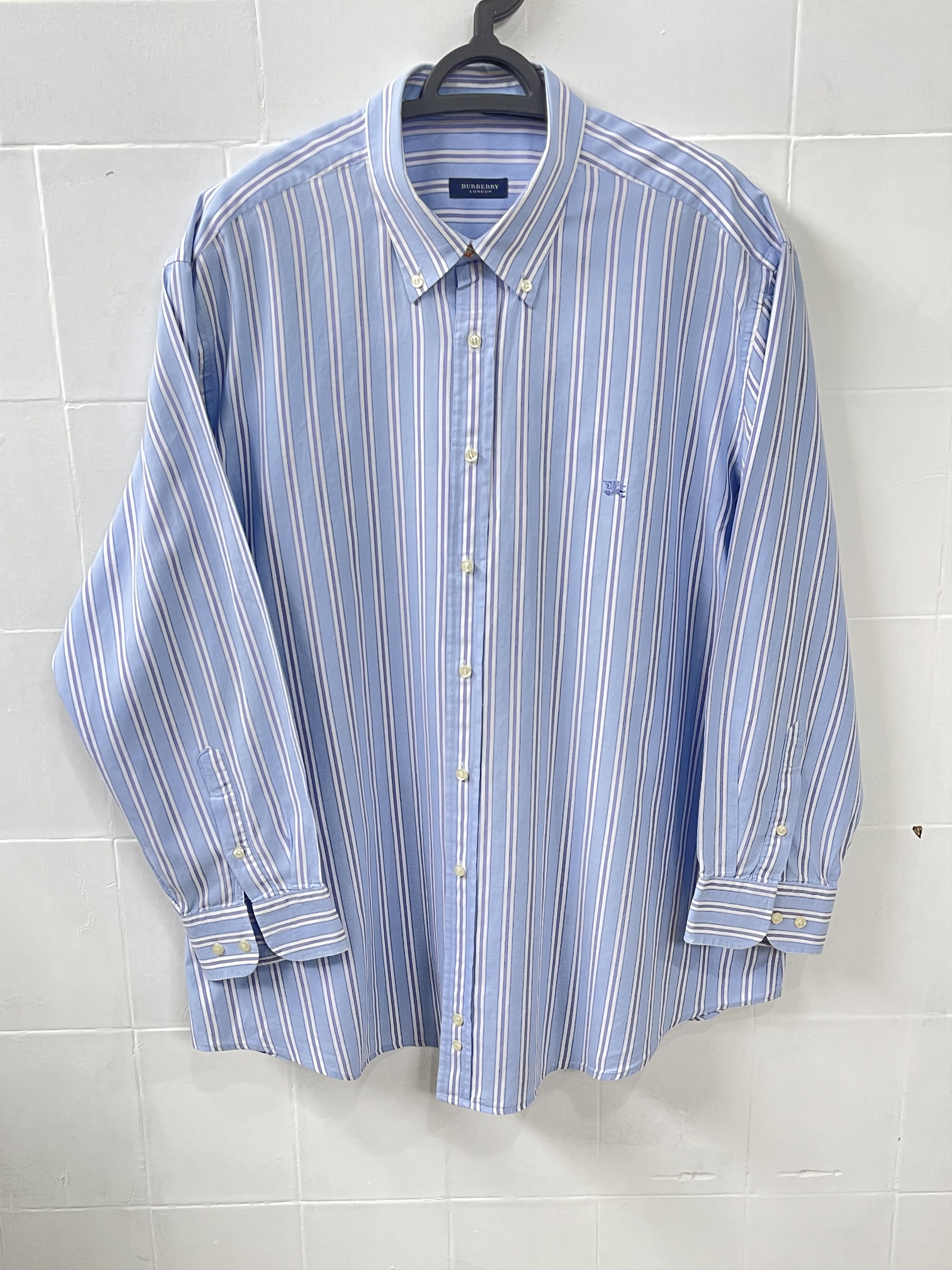 Burberry 🔥 vintage Burberry shirt striped size xxl Size US XXL / EU 58 / 5 - 1 Thumbnail