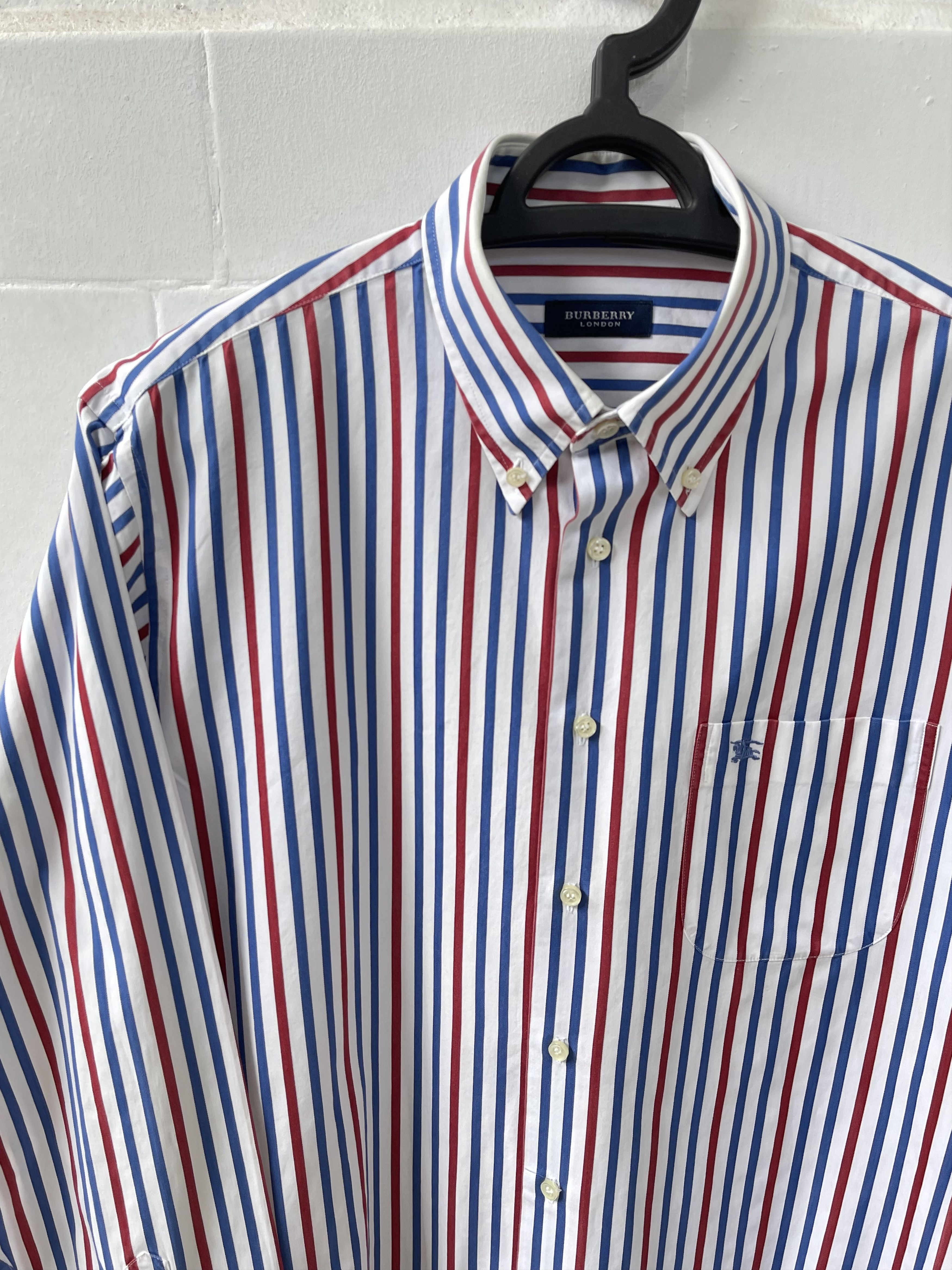 Burberry 🔥 Burberry striped shirt luxury classic multicolored size L Size US L / EU 52-54 / 3 - 1 Thumbnail