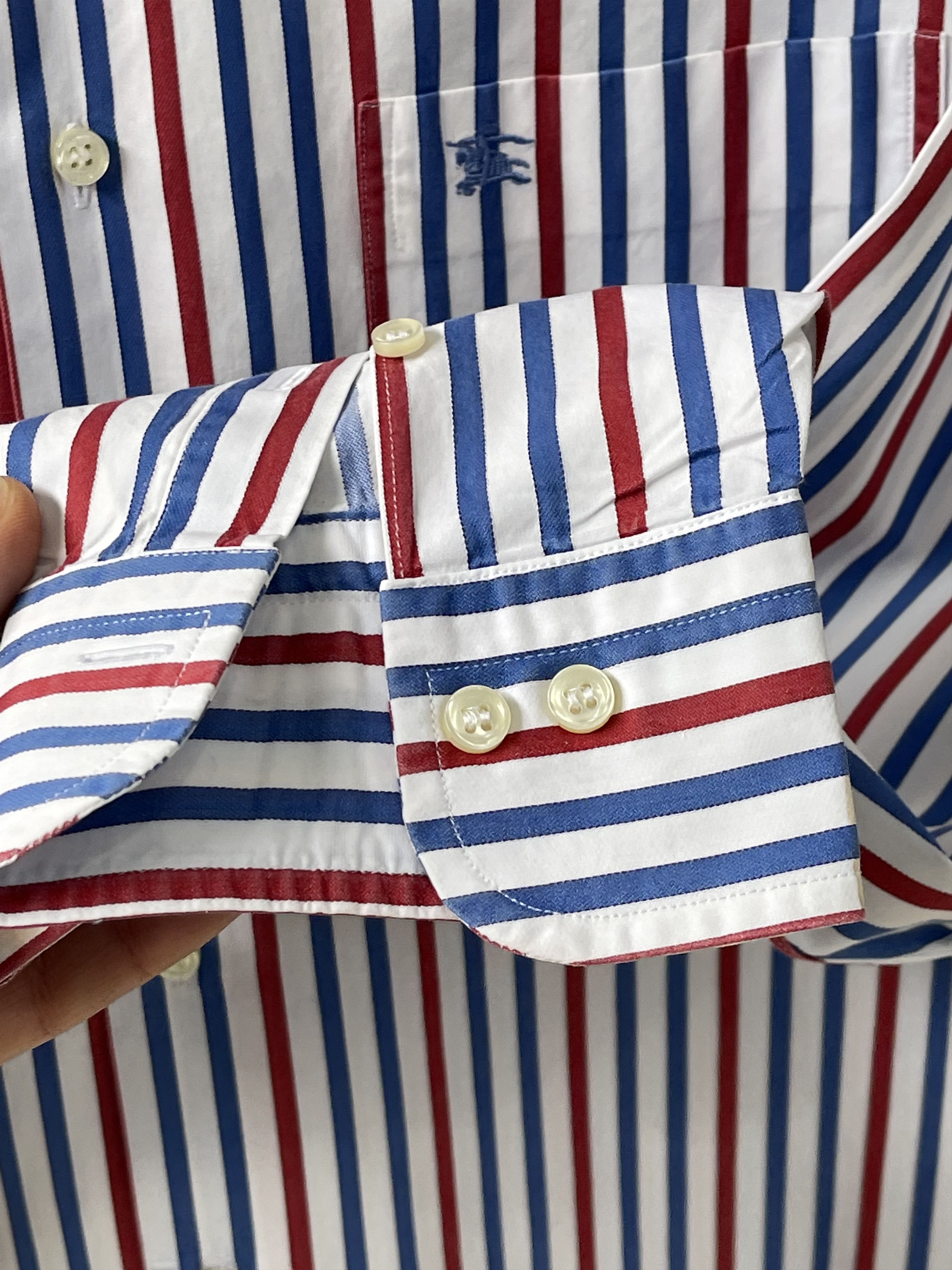 Burberry 🔥 Burberry striped shirt luxury classic multicolored size L Size US L / EU 52-54 / 3 - 3 Thumbnail