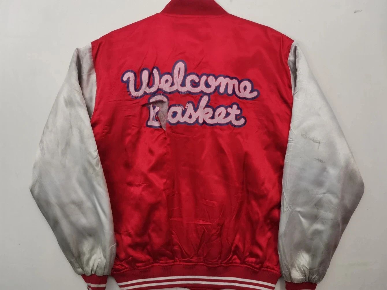Vintage Vintage Welcome Basket Varsity Jacket Size US M / EU 48-50 / 2 - 9 Thumbnail
