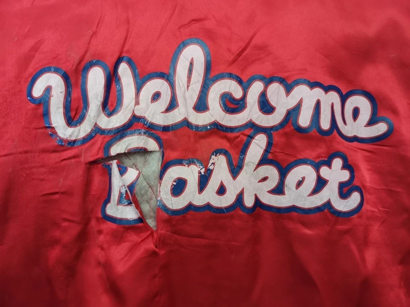 Vintage Vintage Welcome Basket Varsity Jacket Size US M / EU 48-50 / 2 - 8 Thumbnail