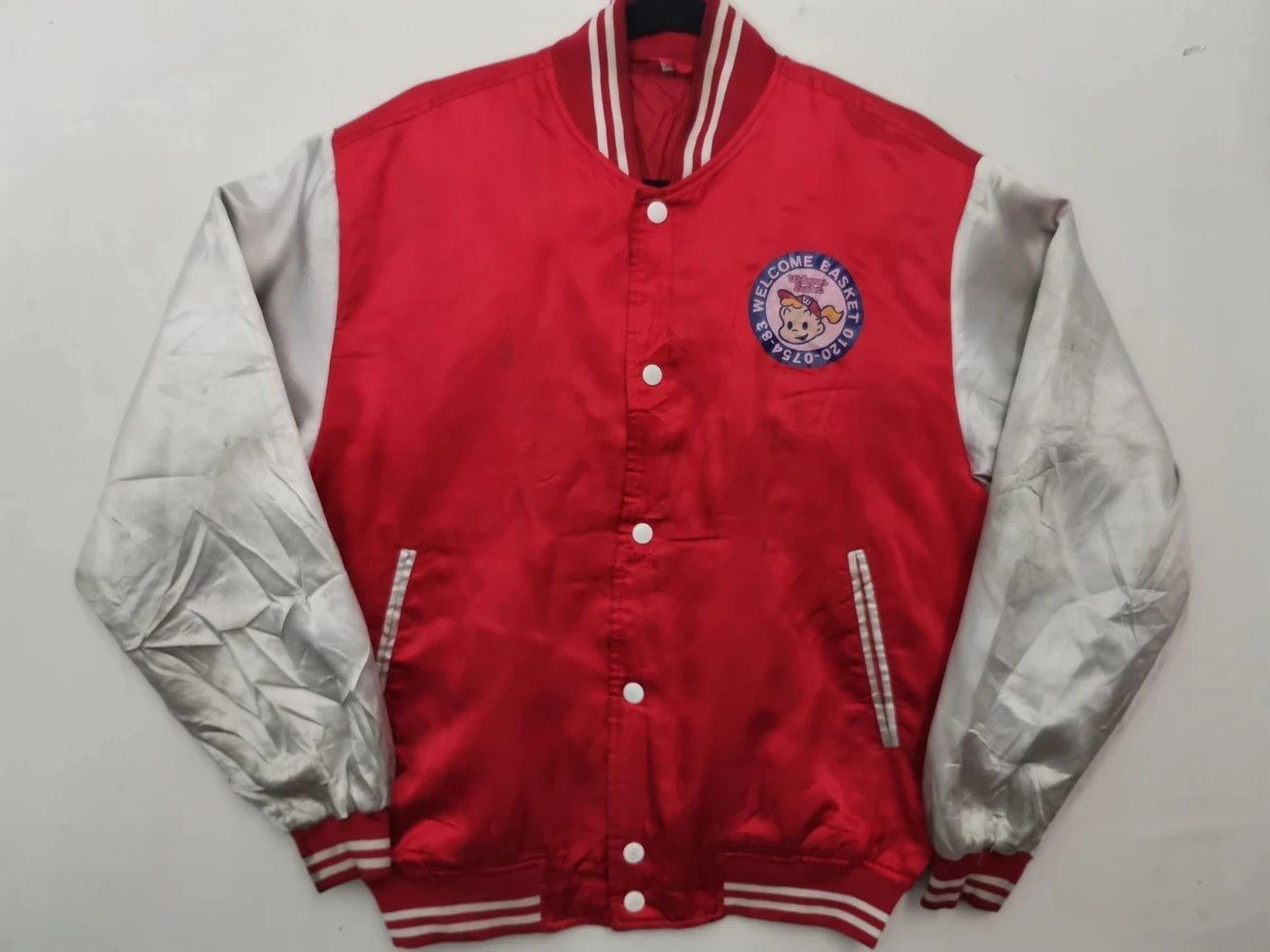Vintage Vintage Welcome Basket Varsity Jacket Size US M / EU 48-50 / 2 - 1 Thumbnail