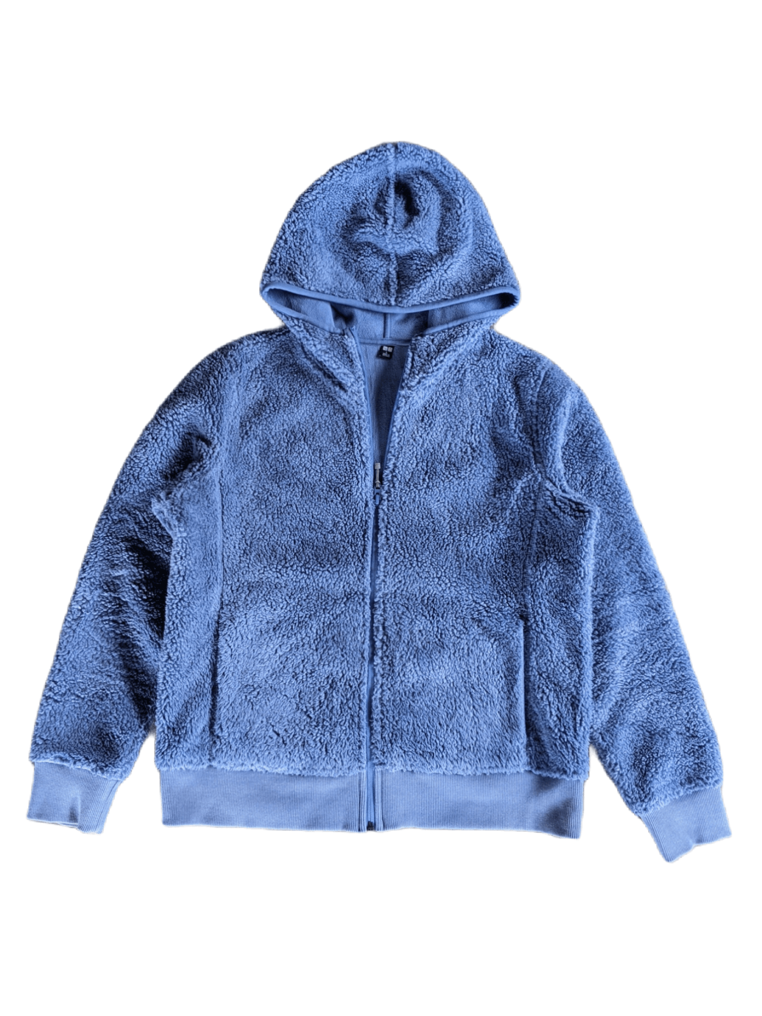 image of Uniqlo Fleece Sherpa Sweater in Bleu, Men's (Size Small)