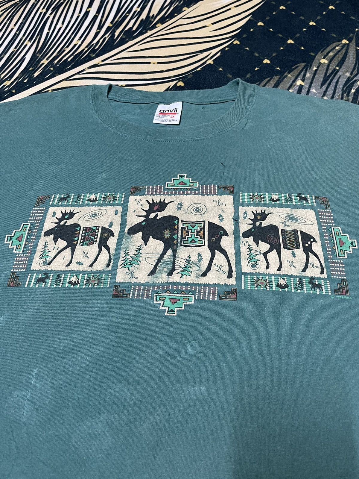 Anvil × Vintage Vintage Deer 1998 RAA Size US XXL / EU 58 / 5 - 2 Thumbnail