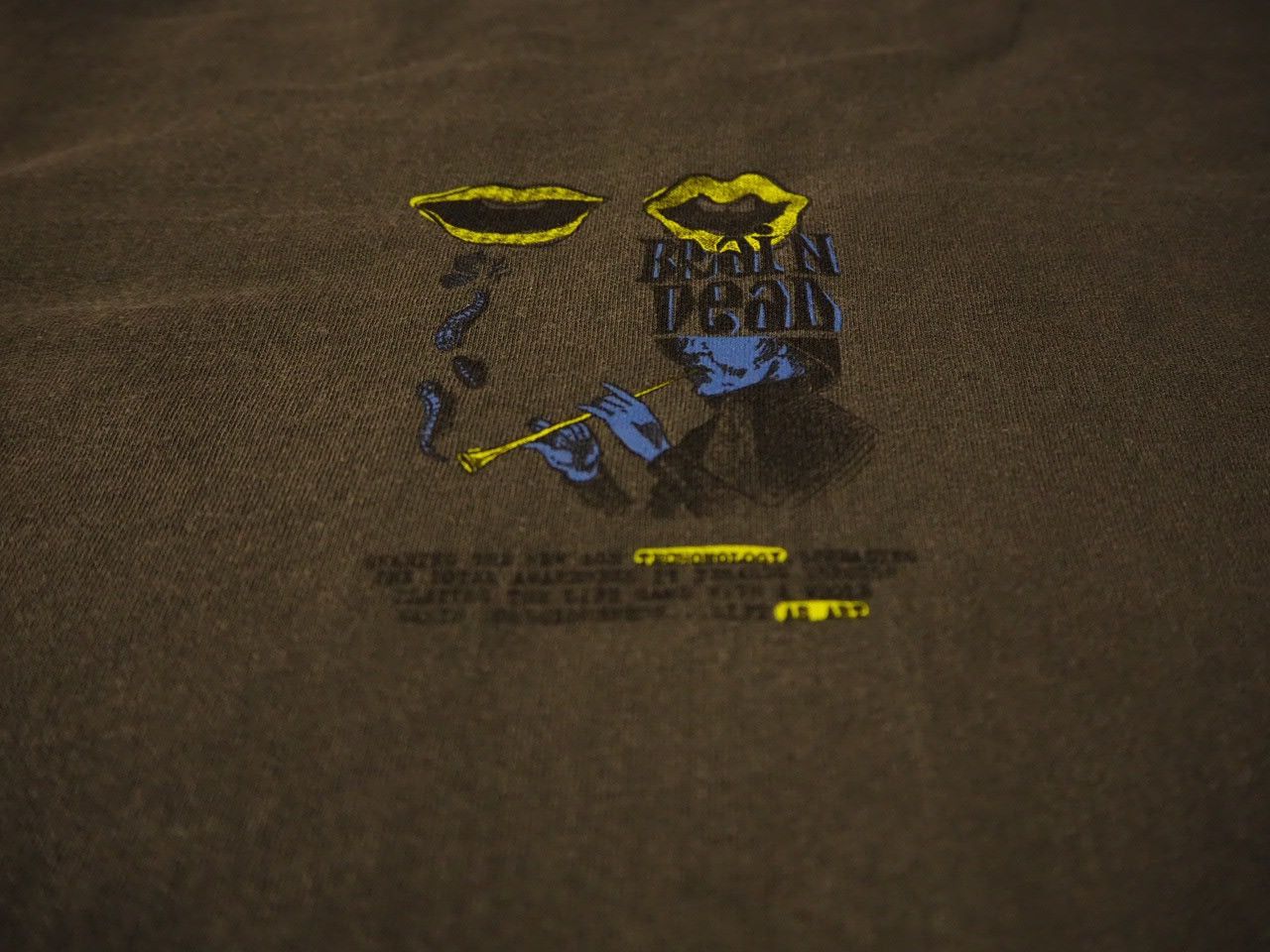 Brain Dead INVASION T-SHIRT - WASHED BLACK Size US XL / EU 56 / 4 - 1 Thumbnail