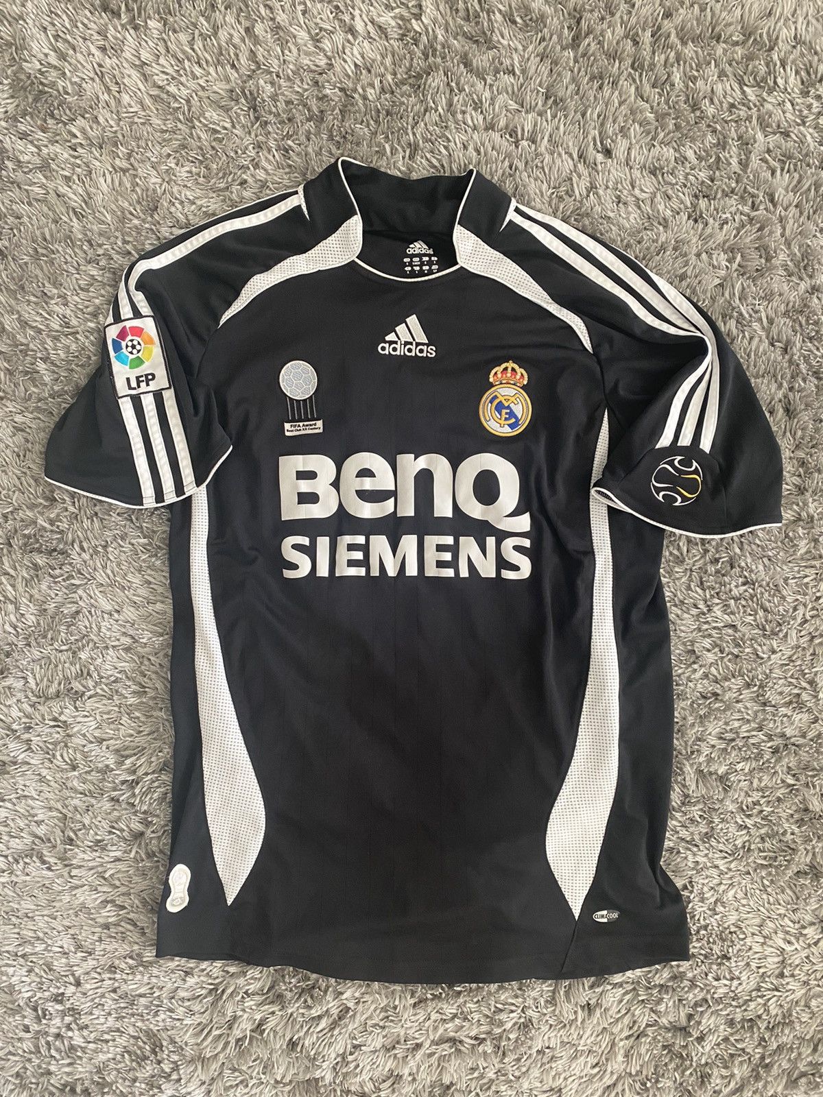 Adidas Real Madrid David Beckham soccer jersey bloke 06/07