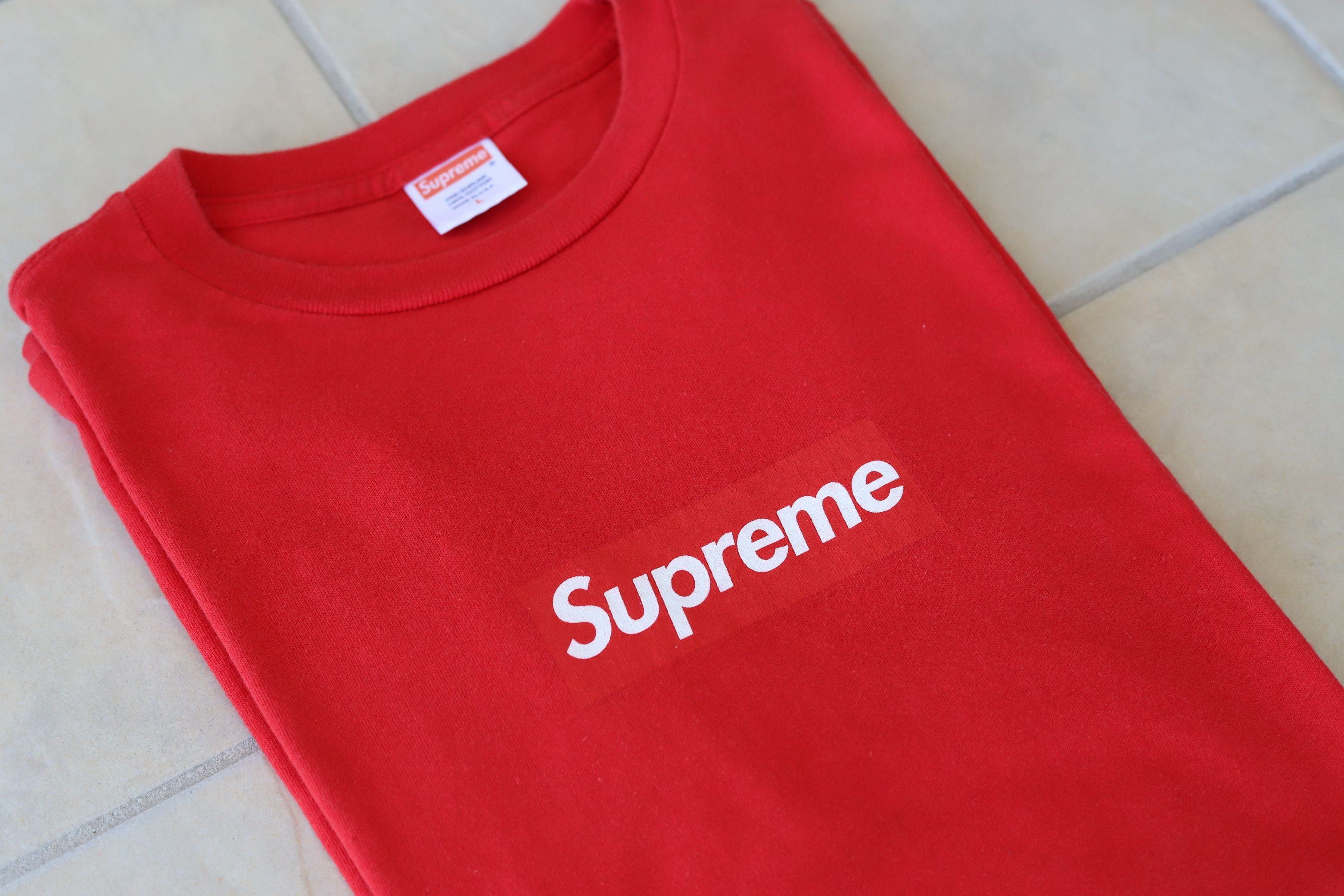 Supreme Supreme 2007 Box Logo Tee T-Shirt Red L Large Dipset Tyson ...