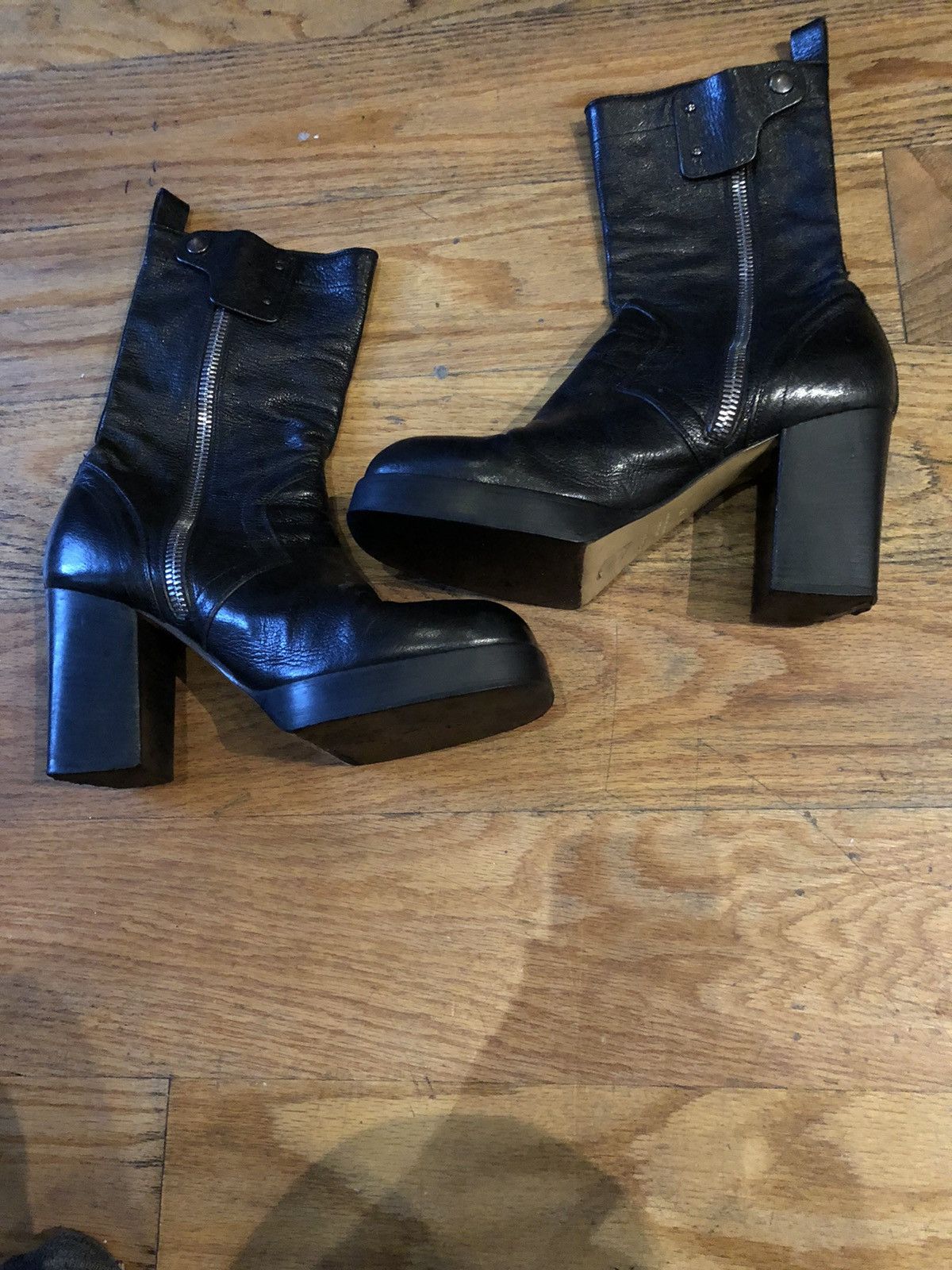 Rick Owens Destroy leather heels boots Size US 9 / EU 42 - 25 Preview