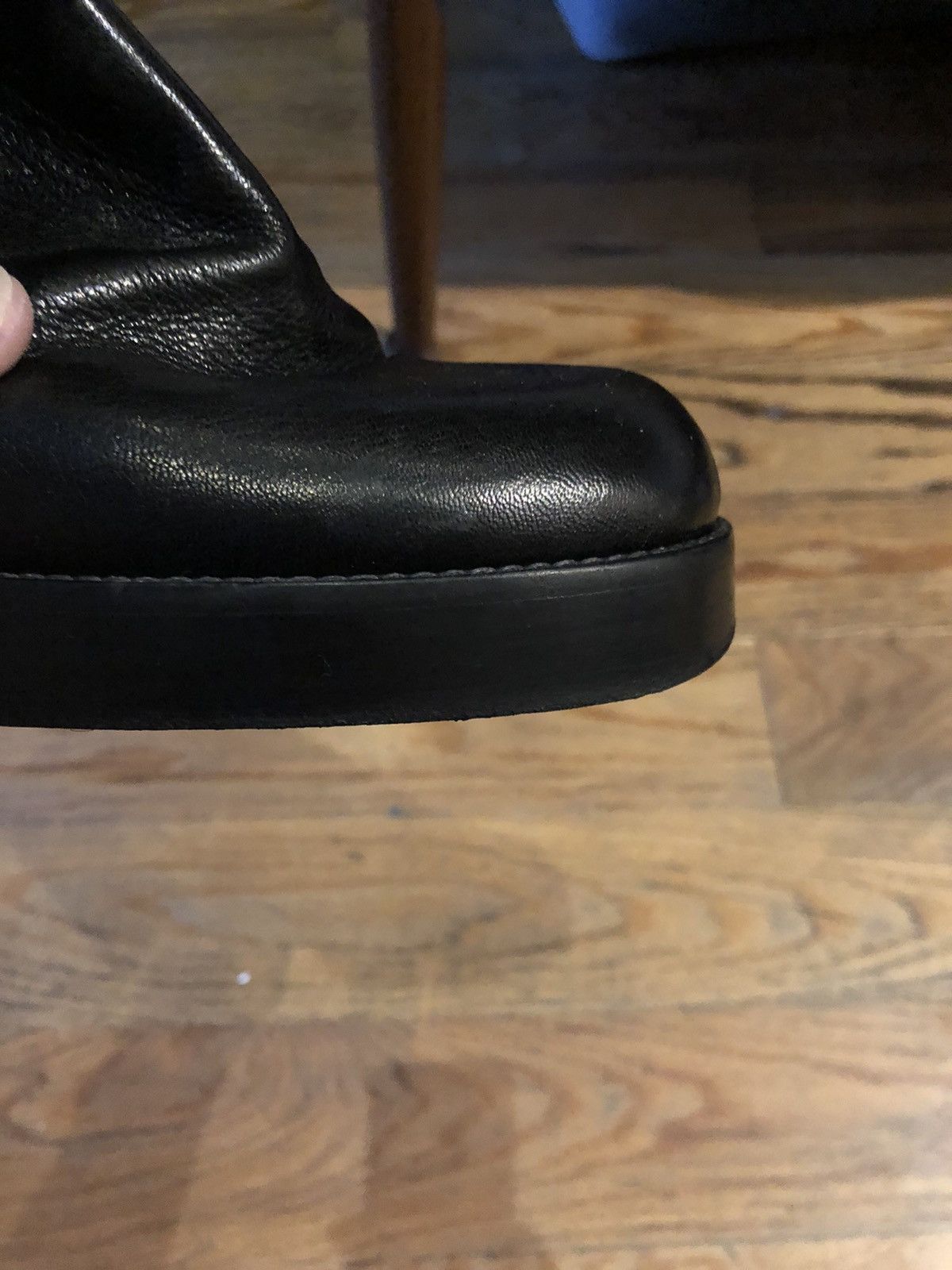 Rick Owens Destroy leather heels boots Size US 9 / EU 42 - 17 Thumbnail