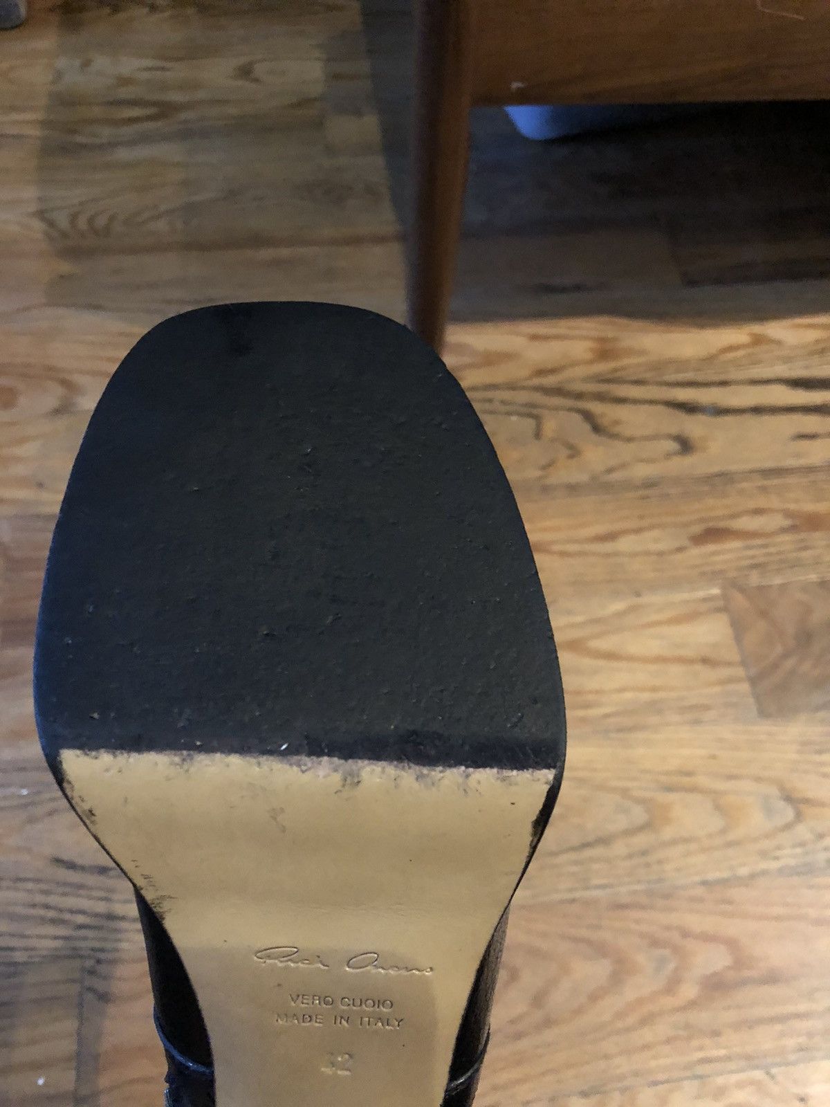 Rick Owens Destroy leather heels boots Size US 9 / EU 42 - 20 Thumbnail