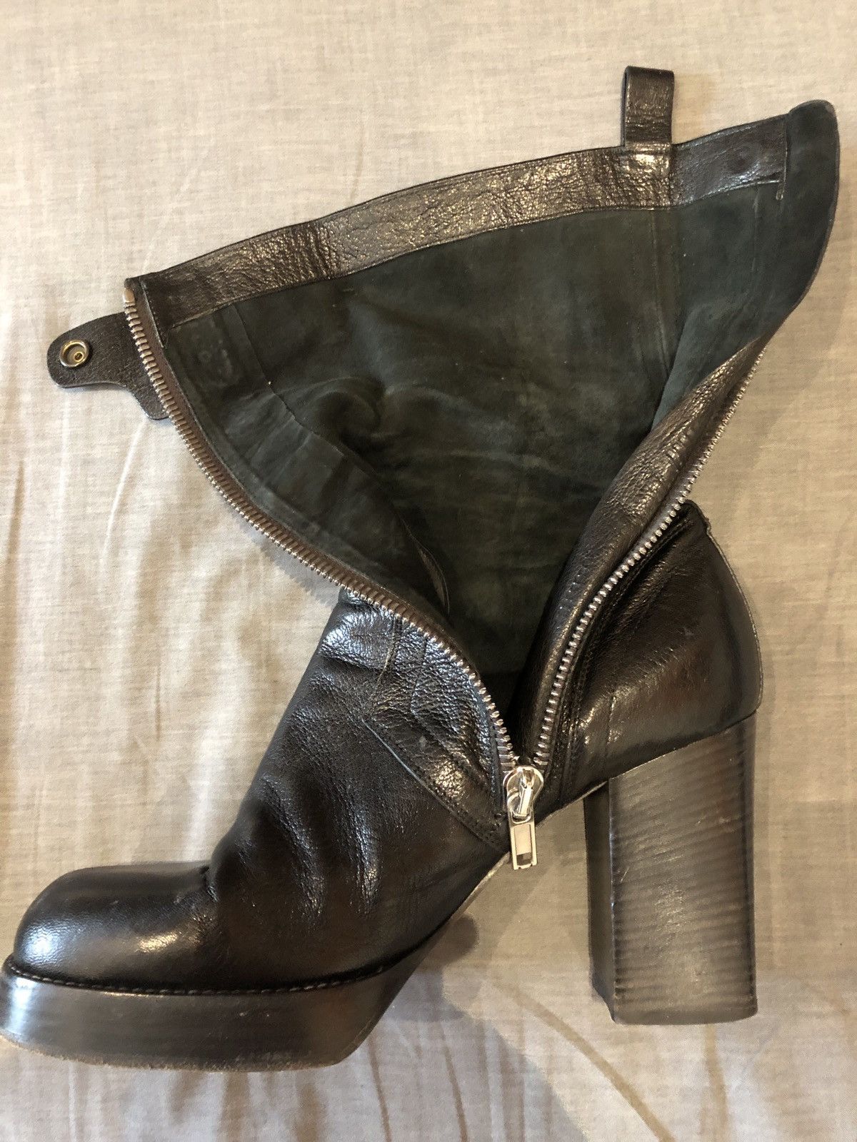 Rick Owens Destroy leather heels boots Size US 9 / EU 42 - 7 Thumbnail