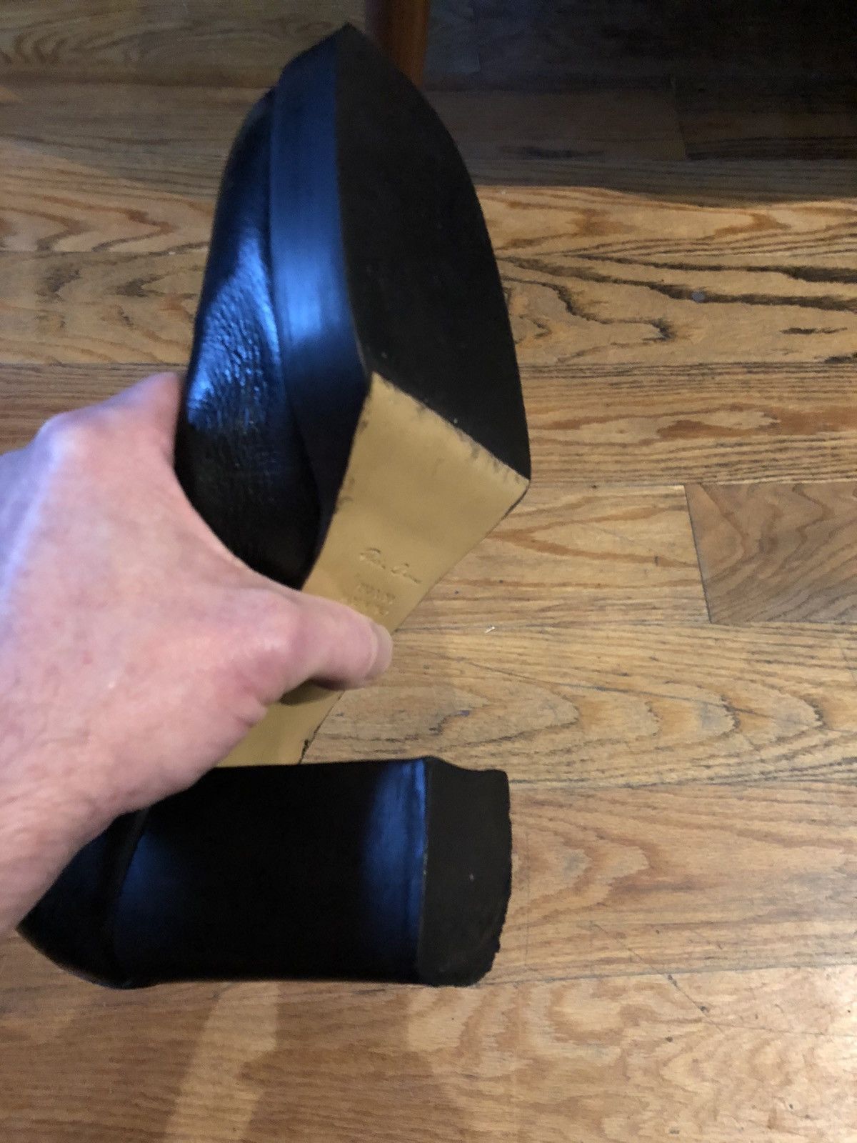 Rick Owens Destroy leather heels boots Size US 9 / EU 42 - 18 Thumbnail