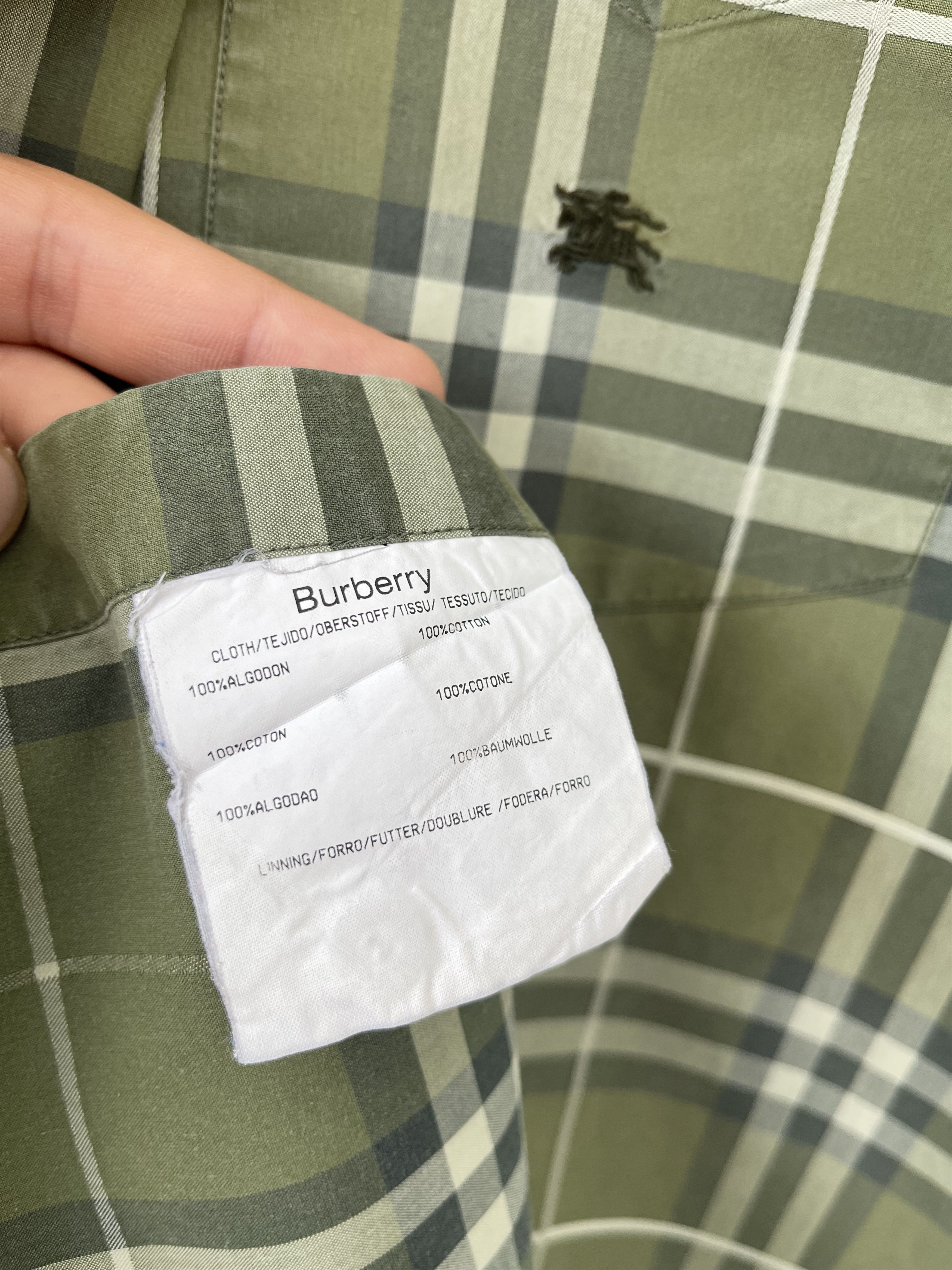 Burberry Burberry shirt novacheck green rare size M Size US M / EU 48-50 / 2 - 4 Thumbnail