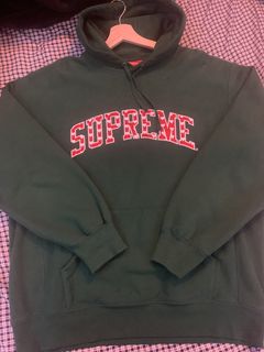 Supreme Hearts Arc Drawstring Hoodie - Black for Men