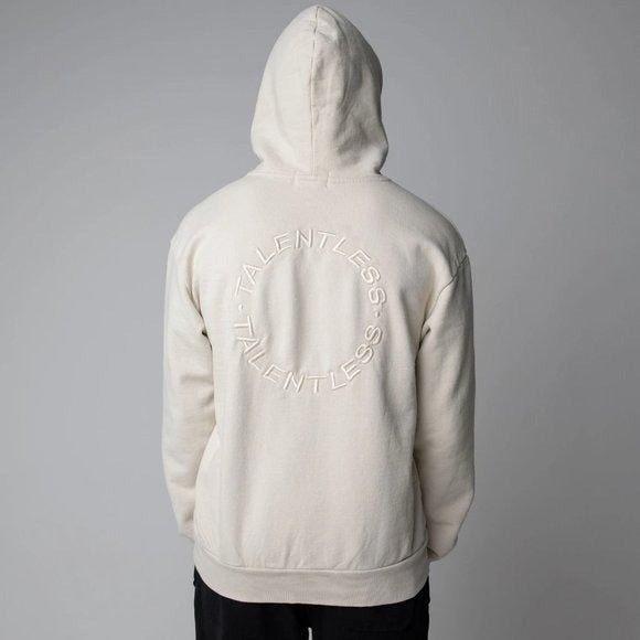 NEW TALENTLESS UNISEX CIRCLE LOGO EMBROIDERED HOODIE L
