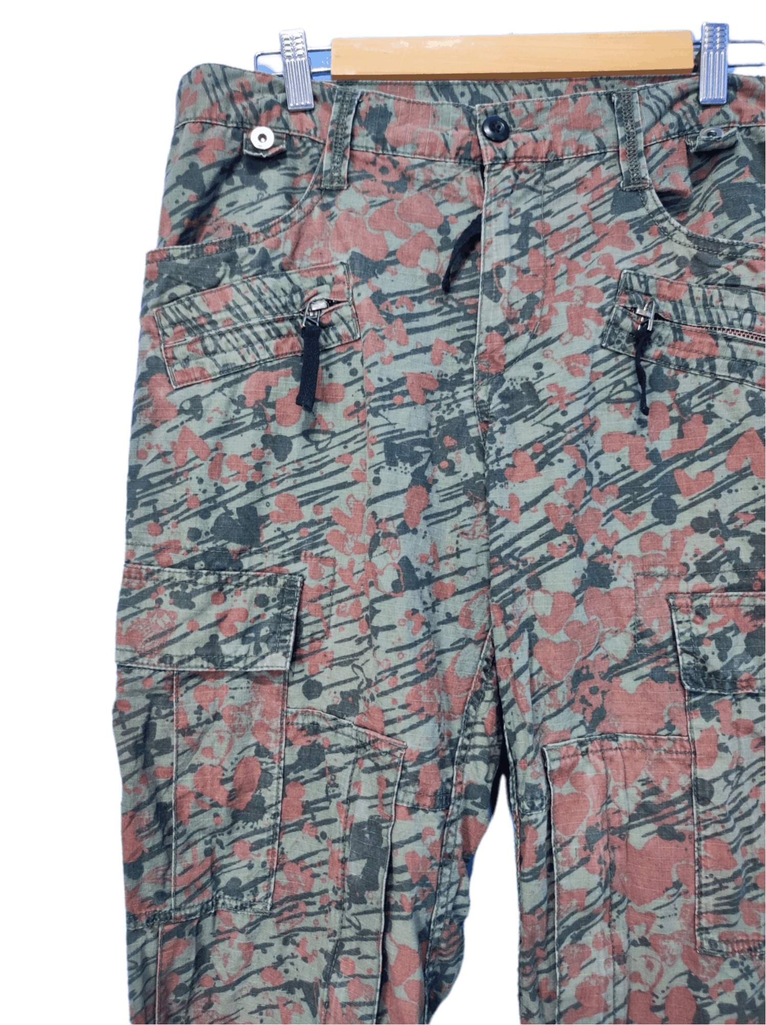 Designer × PPFM PPFM Tactical Cargo Pants Digital Camouflage Size US 34 / EU 50 - 4 Thumbnail