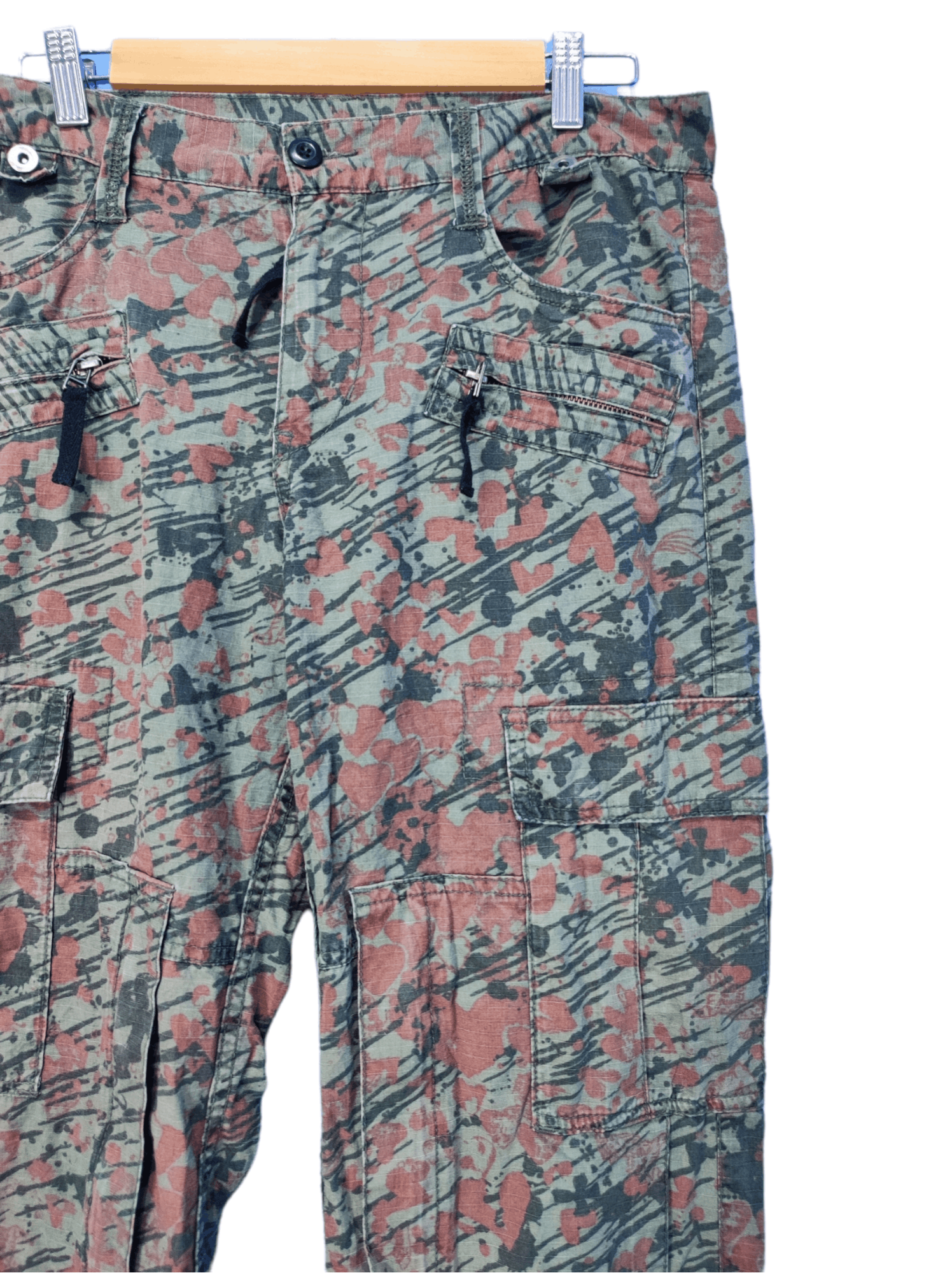 Designer × PPFM PPFM Tactical Cargo Pants Digital Camouflage Size US 34 / EU 50 - 5 Thumbnail