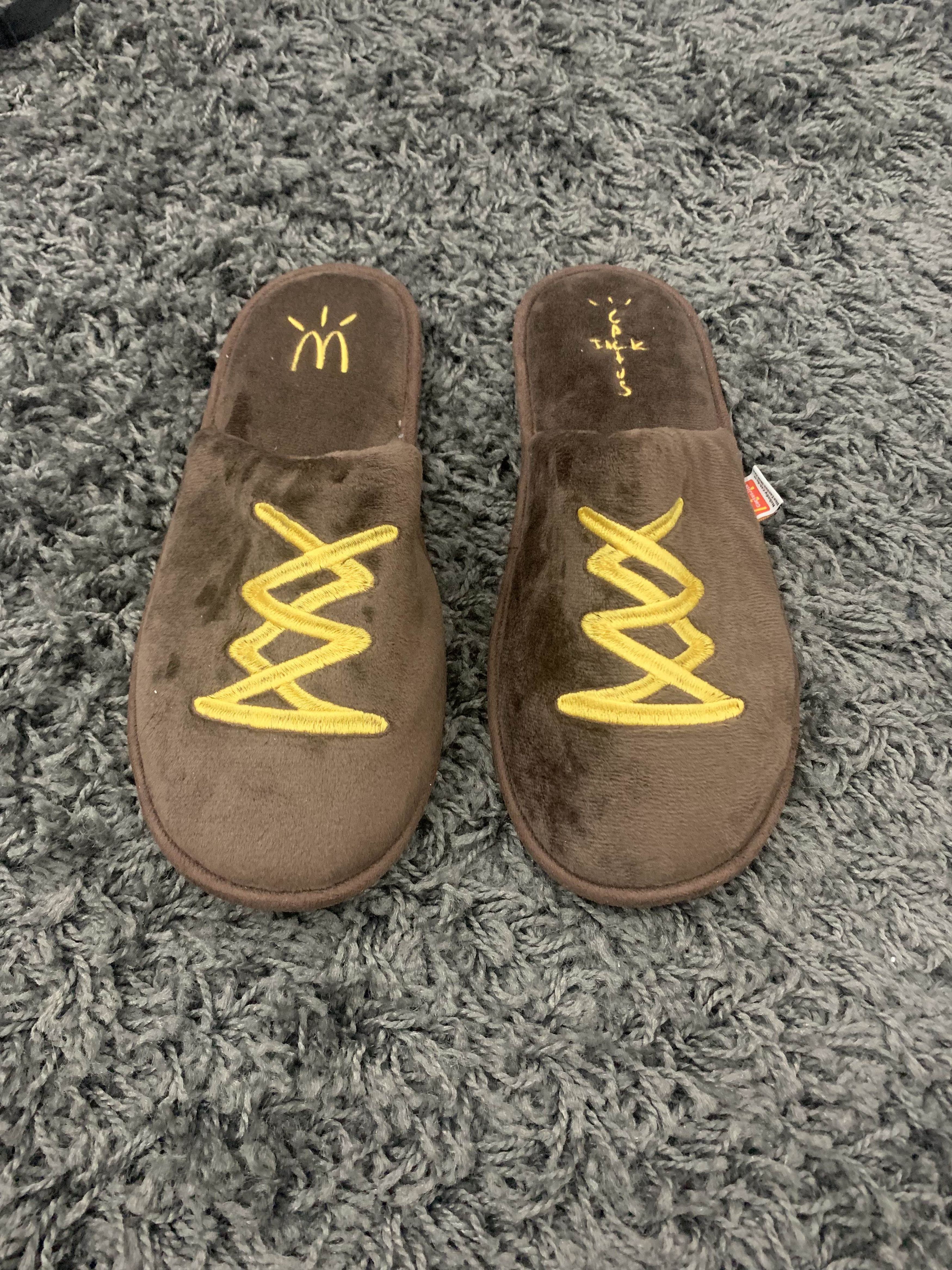 travis scott mcdonald's slippers