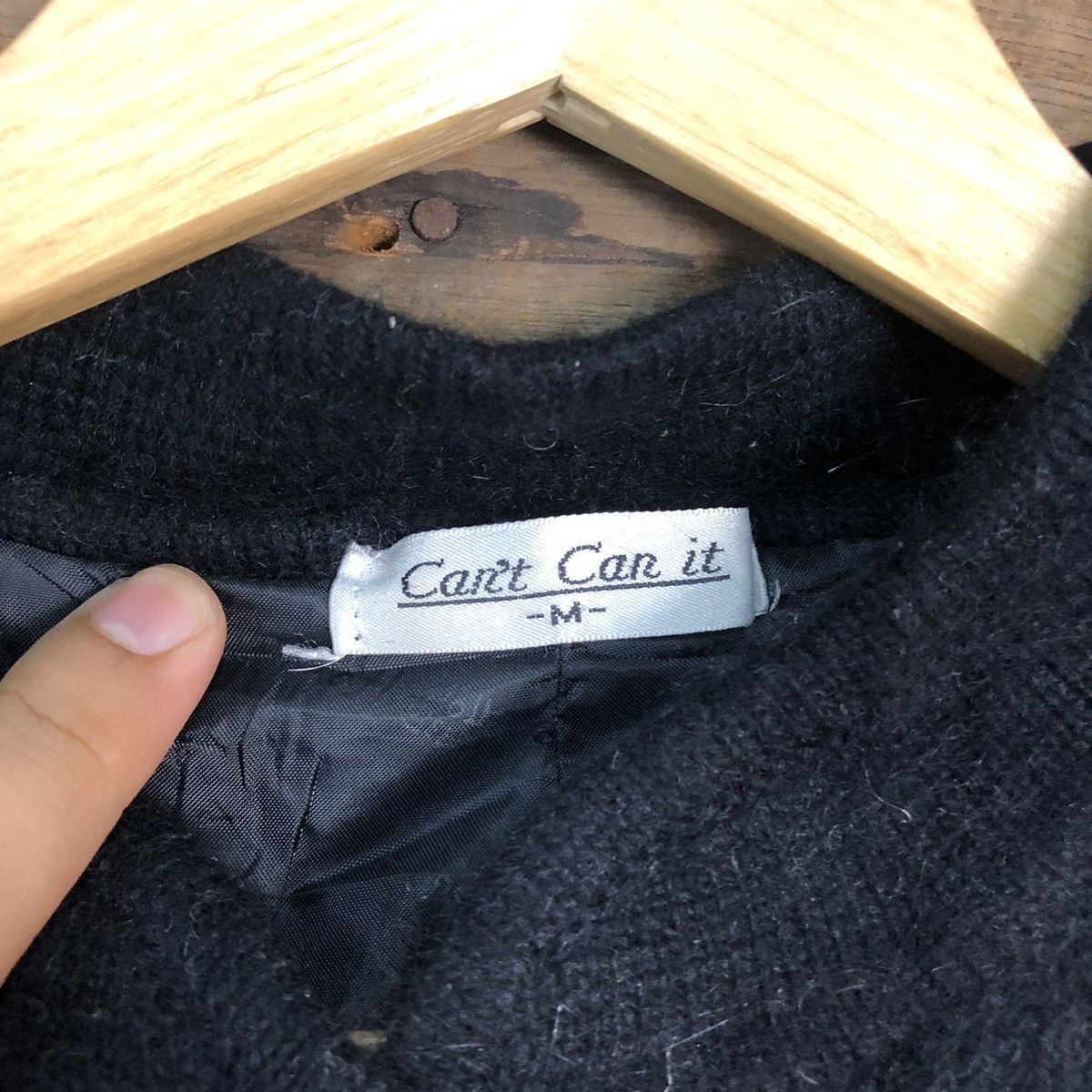 Vintage Care Can It Black Patterned Cardigans japan knitwear #6827 Size M / US 6-8 / IT 42-44 - 7 Thumbnail