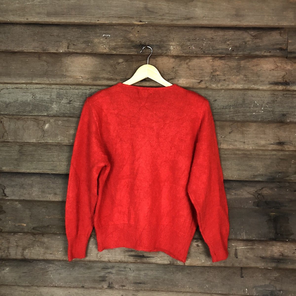 Japanese Brand Tokyo New Mode Red Patterned Cardigans #6824 Size M / US 6-8 / IT 42-44 - 9 Thumbnail
