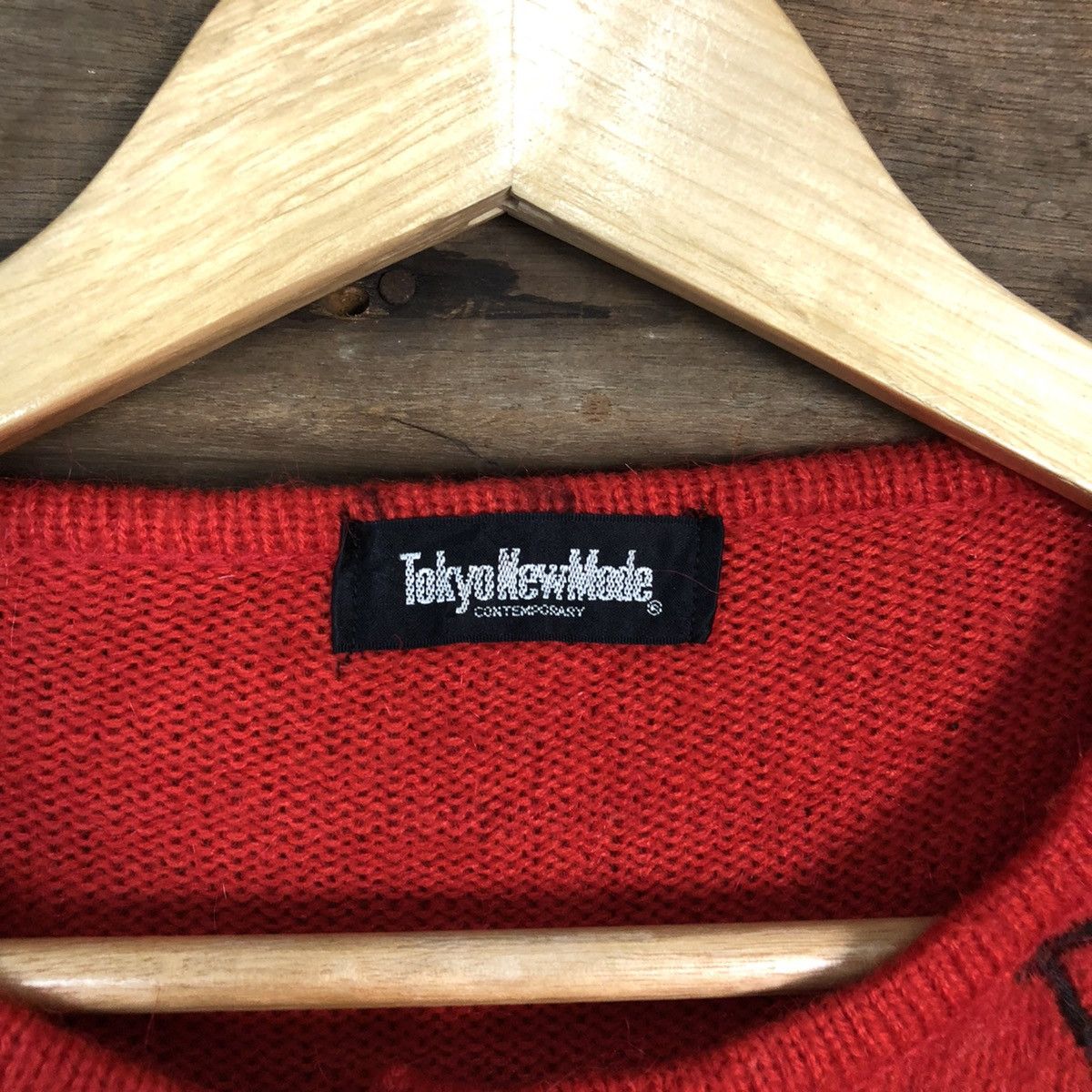 Japanese Brand Tokyo New Mode Red Patterned Cardigans #6824 Size M / US 6-8 / IT 42-44 - 7 Thumbnail