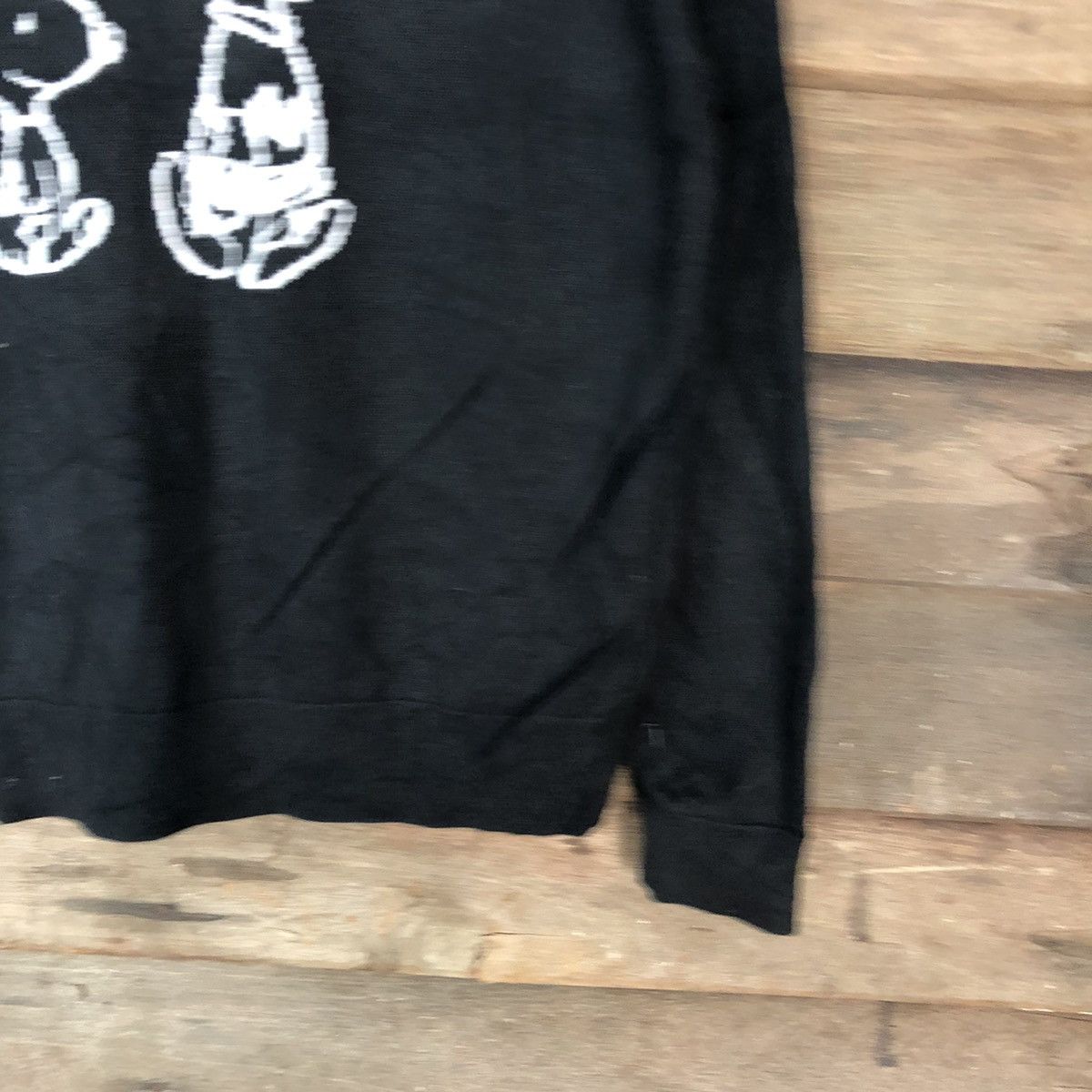 Japanese Brand × Peanuts × Uniqlo Uniqlo x Peanuts Black Knitwear sweatshirt #6817 Size US S / EU 44-46 / 1 - 5 Thumbnail