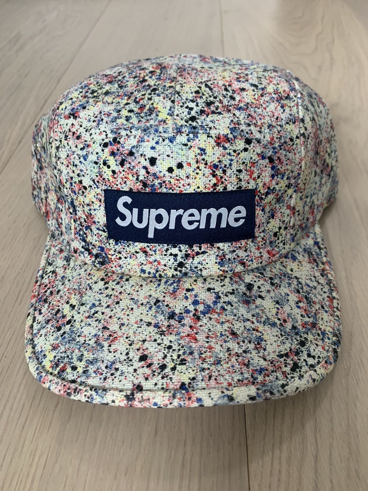 Supreme Washed Seersucker Camp Cap Blue – Izicop