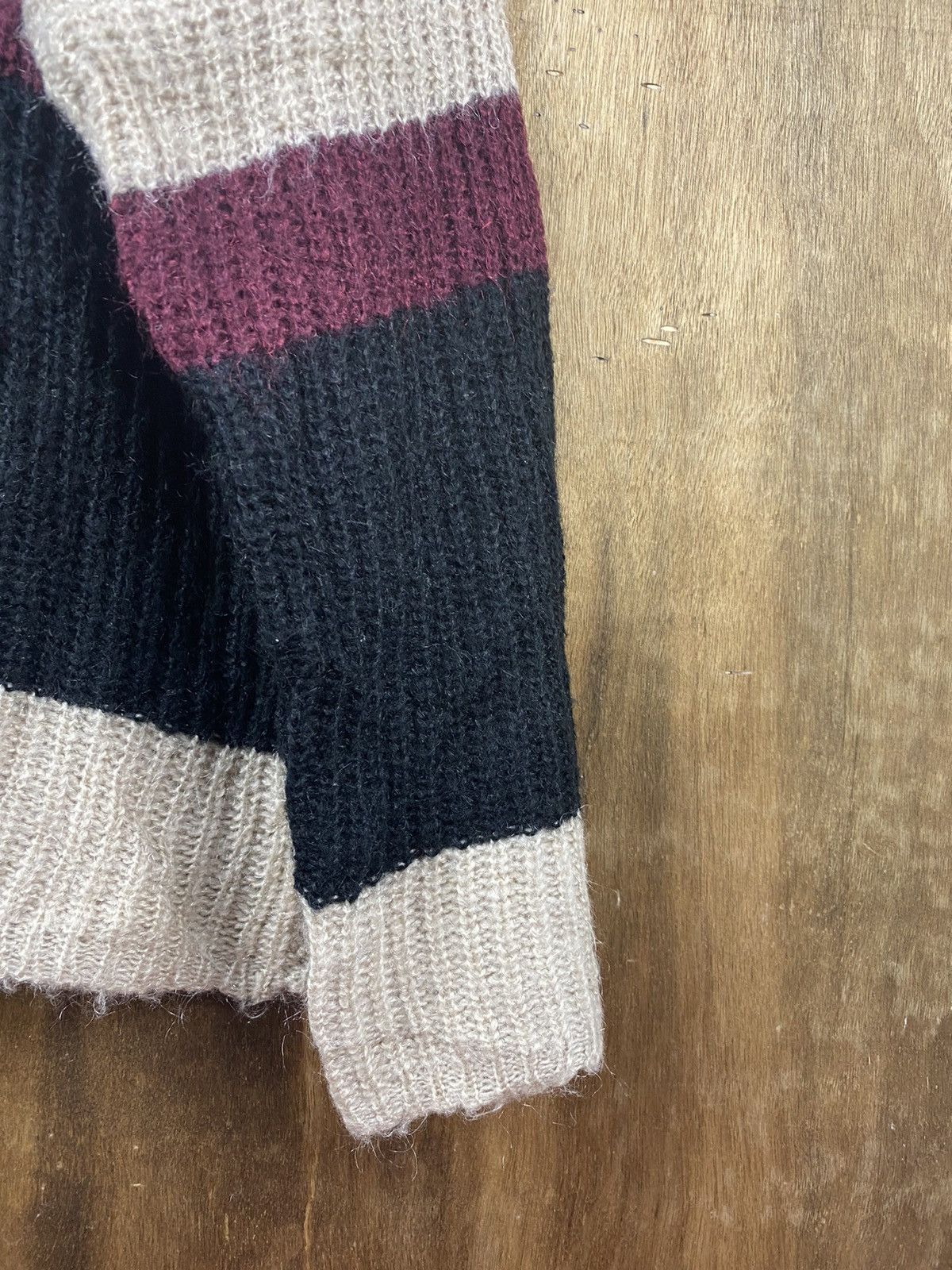 Homespun Knitwear × Japanese Brand × OVER THE STRiPES Cecil McBee stripe japan Kniwear #Z016 Size US L / EU 52-54 / 3 - 18 Thumbnail