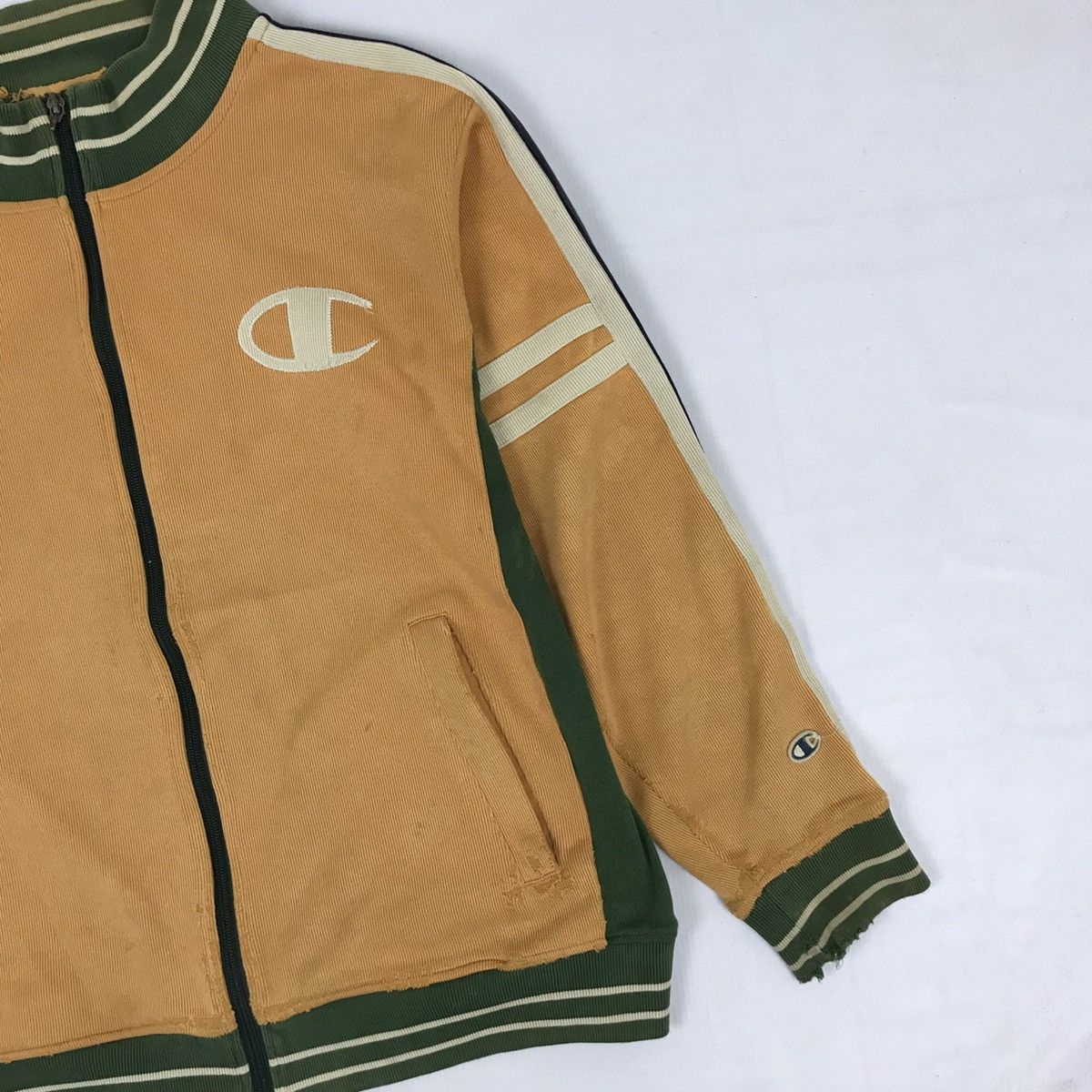 Champion × Vintage Vintage Distressed Champion Zipper Jacket Size US XL / EU 56 / 4 - 3 Thumbnail