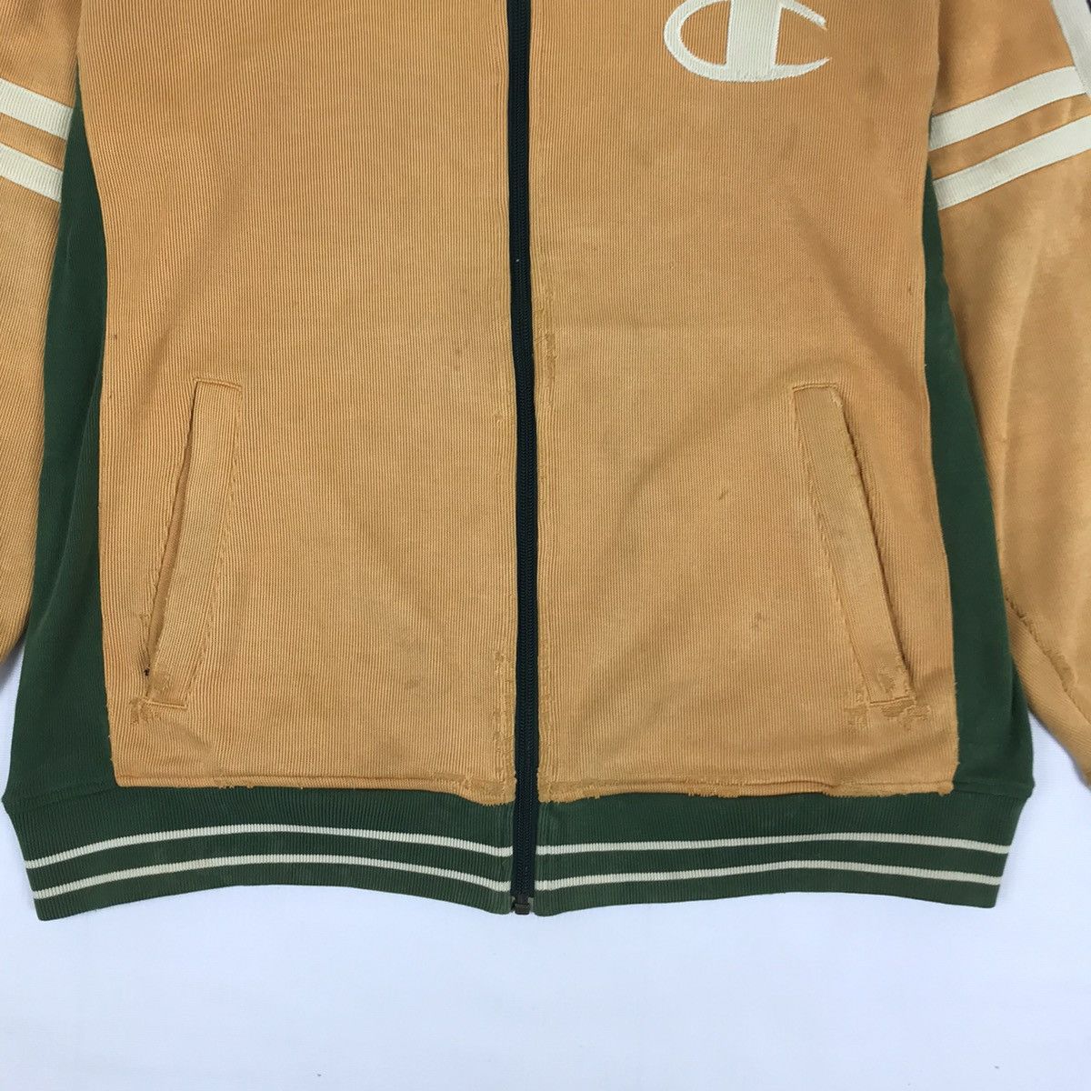 Champion × Vintage Vintage Distressed Champion Zipper Jacket Size US XL / EU 56 / 4 - 4 Thumbnail