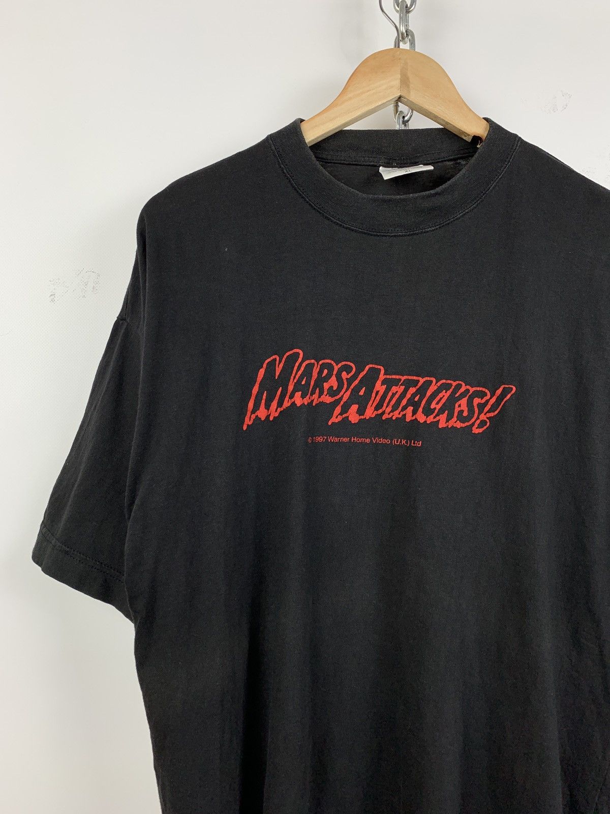 Vintage 1997 Vintage Mars Attacks Movie T-Shirt Size US XL / EU 56 / 4 - 2 Thumbnail