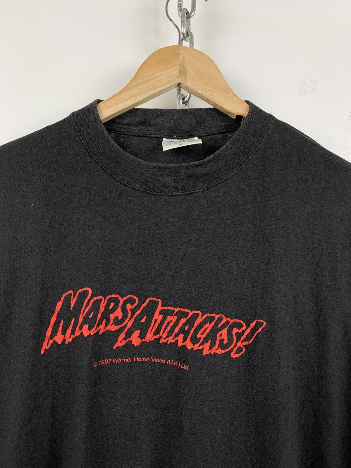 Vintage 1997 Vintage Mars Attacks Movie T-Shirt Size US XL / EU 56 / 4 - 4 Thumbnail