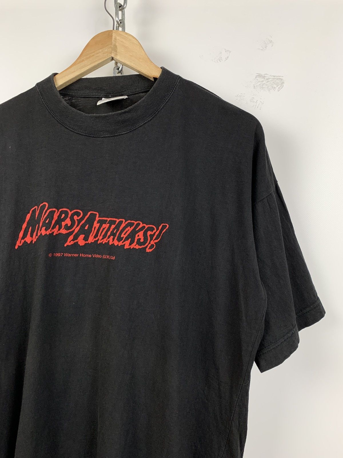 Vintage 1997 Vintage Mars Attacks Movie T-Shirt Size US XL / EU 56 / 4 - 3 Thumbnail