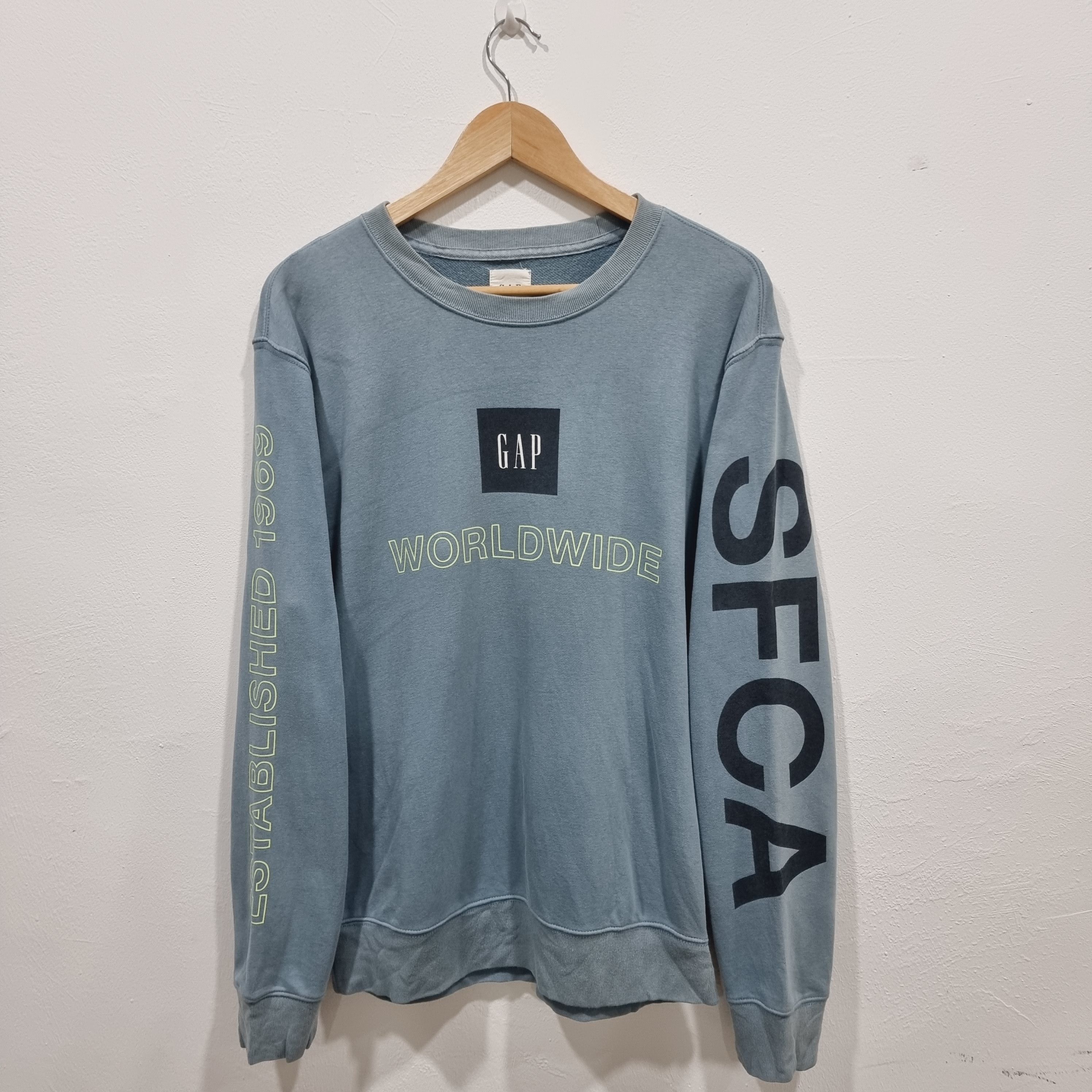 vintage 90s gap heavyweight arc logo reverse weave | Depop