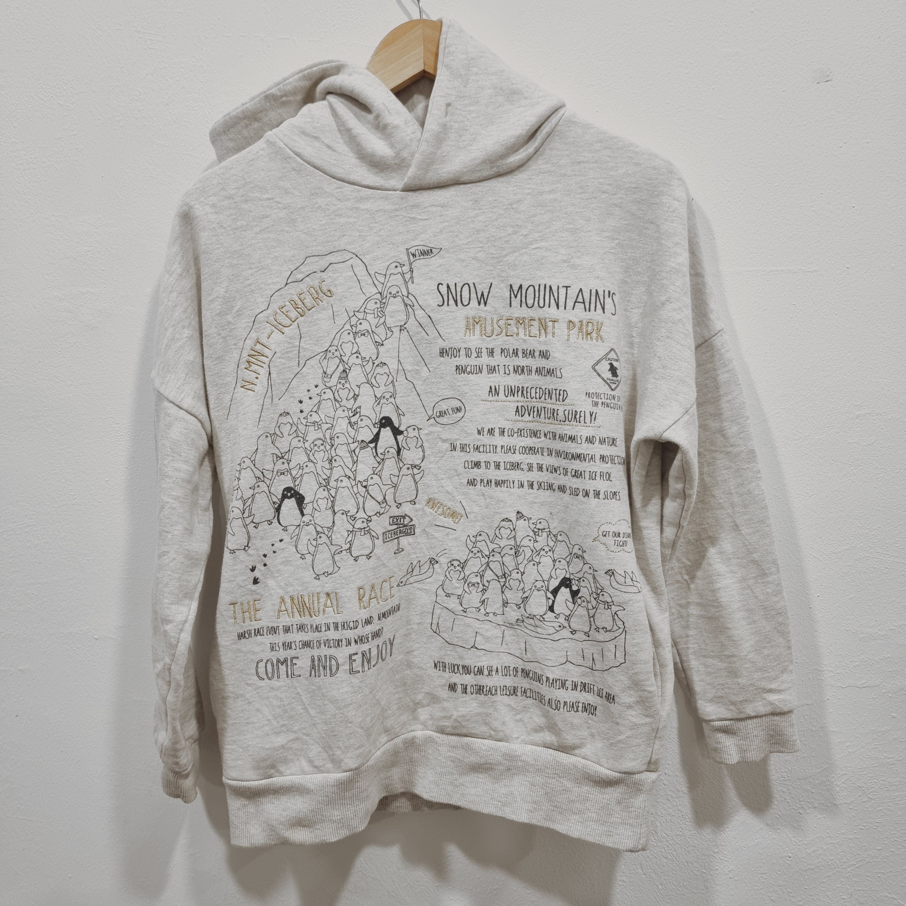 Japanese Brand Vintage penguin race hoodie funny graphic hoodie Size US S / EU 44-46 / 1 - 1 Thumbnail