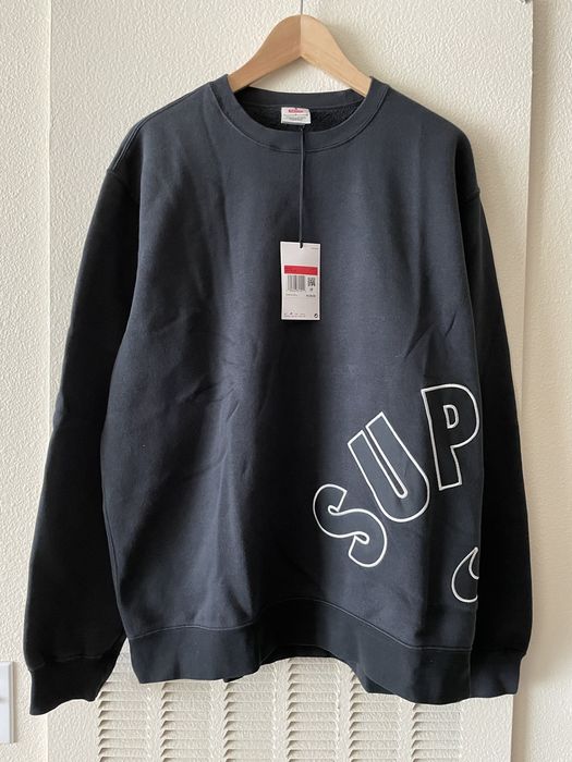 Supreme nike 2024 crewneck black