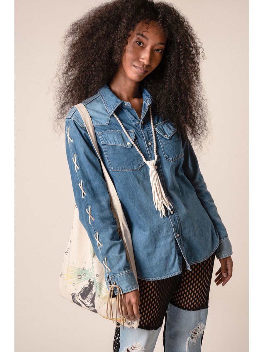 Kapital × Kapital Kountry Kapital Pearl x Deer Skin Chippewa Necklace Size ONE SIZE - 5 Thumbnail